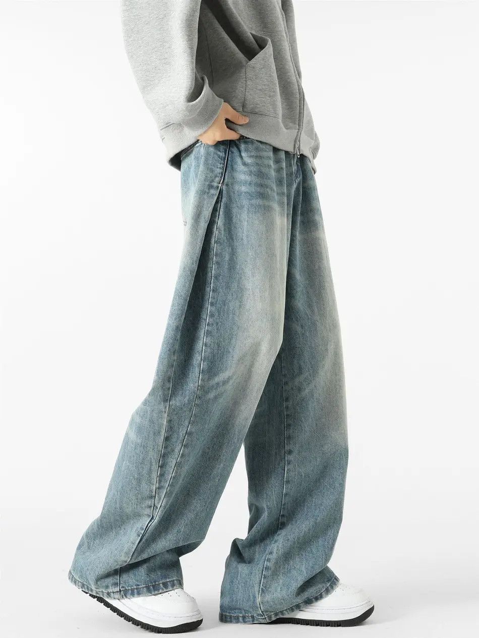 Japanese Brand × Jean Retro loose casual wide leg jeans Size US 32 / EU 48 - 4 Thumbnail