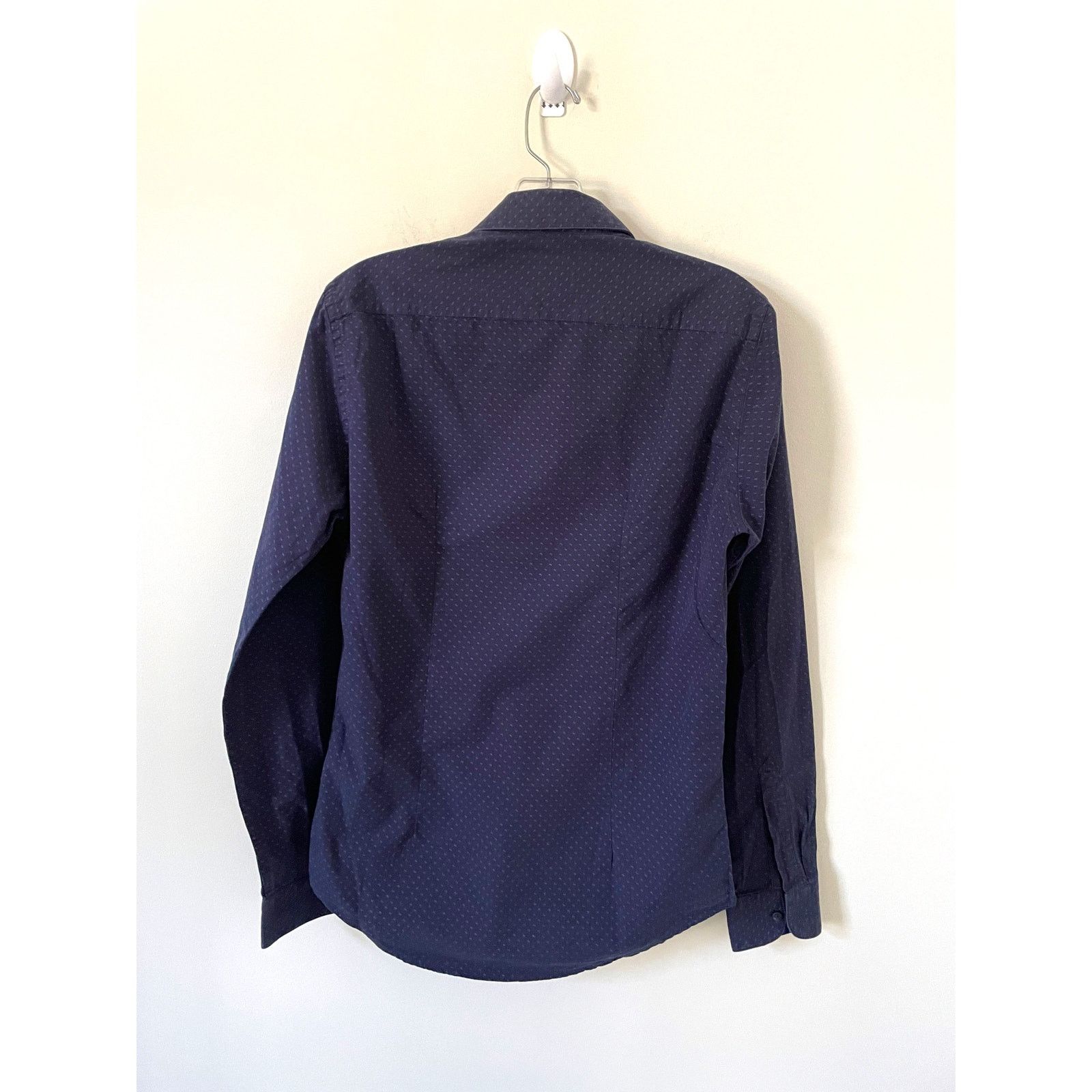 Zara Zara Man Slim Button Down Long Sleeve Shirt Navy Blue Small Size US S / EU 44-46 / 1 - 3 Thumbnail
