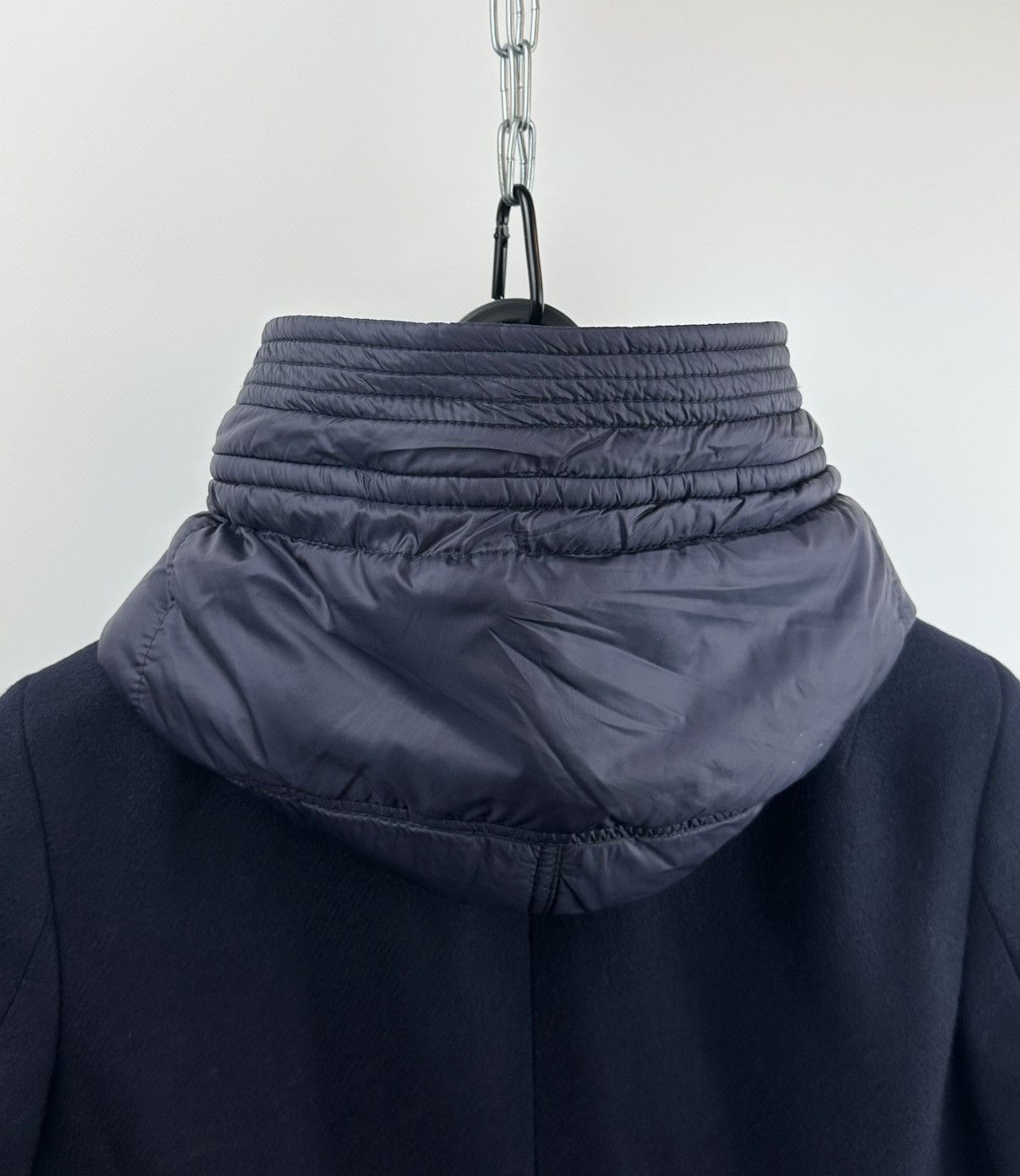 Fay Fay Women’s Blue Wool Coat Size S Navy Hooded Jacket Size S / US 4 / IT 40 - 10 Thumbnail