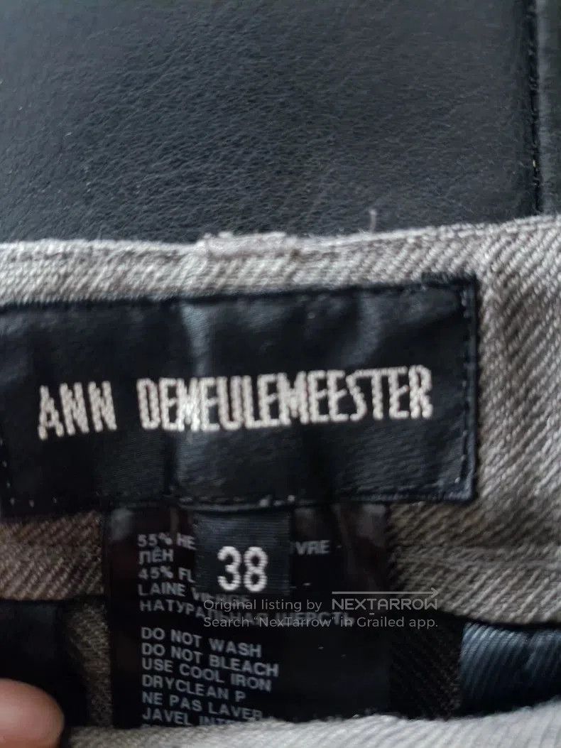 Ann Demeulemeester Ann Demeulemeester Cropped Wool-Cotton Jeans. Size US 38 / EU 54 - 2 Thumbnail