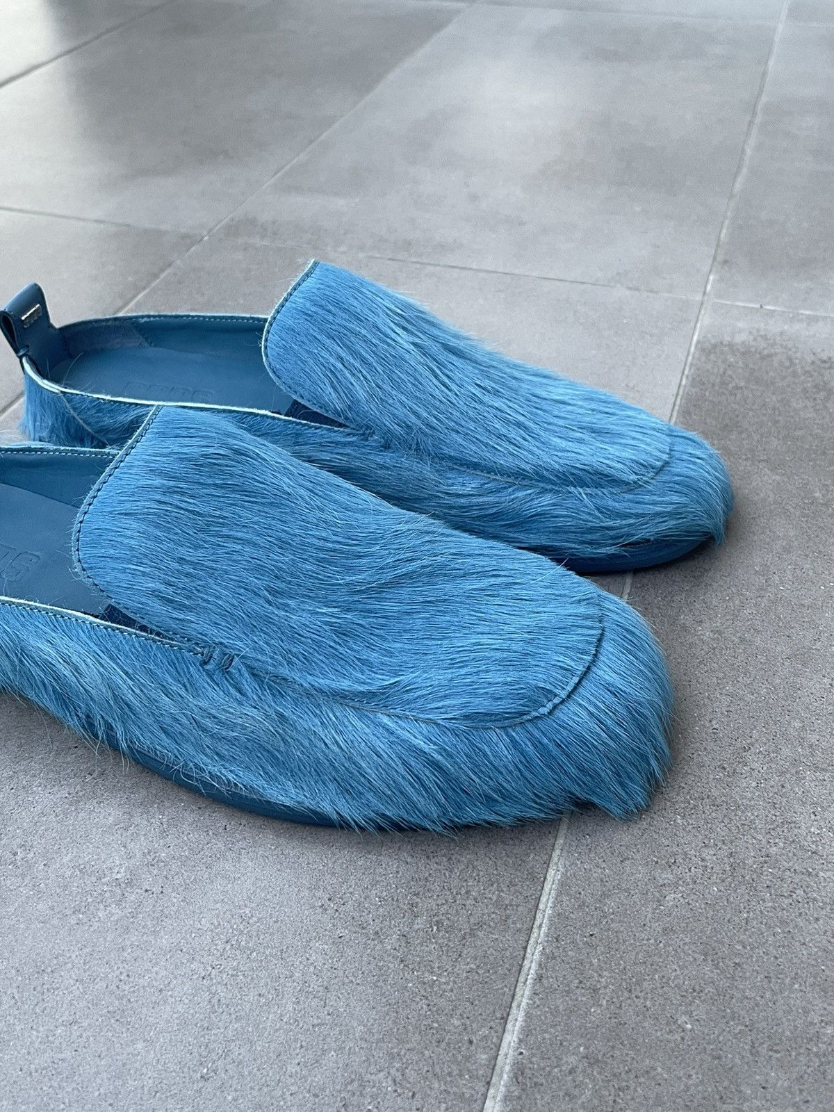GCDS × Marni !DS! SS23 GCDS Fussbet Calf Hair Blue Cavallino Mules Clogs Size US 10 / EU 43 - 7 Thumbnail