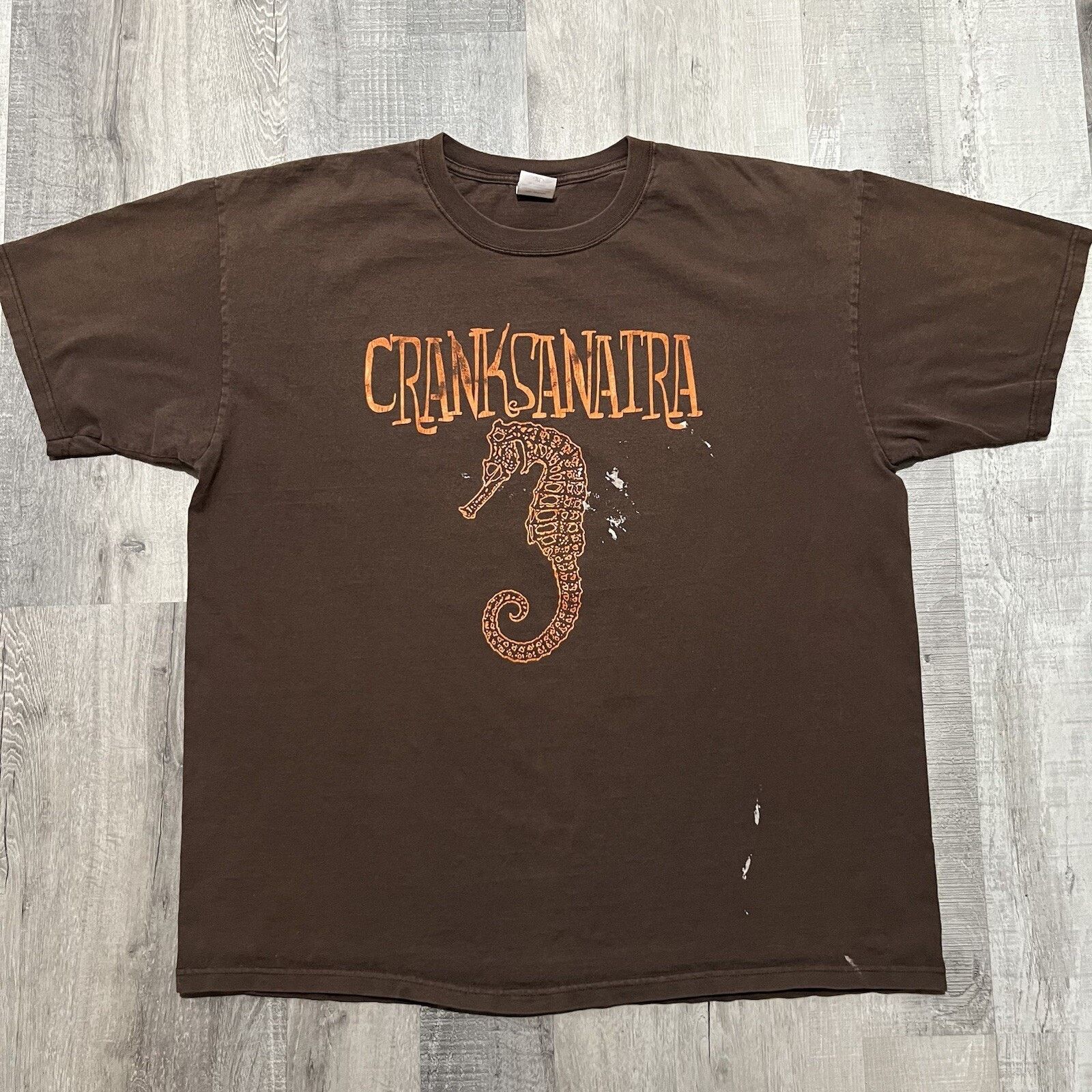 Anvil Crank Sanatra Band Tee Brown Seahorse Anvil Y2K Band Tee Size US XL / EU 56 / 4 - 1 Thumbnail