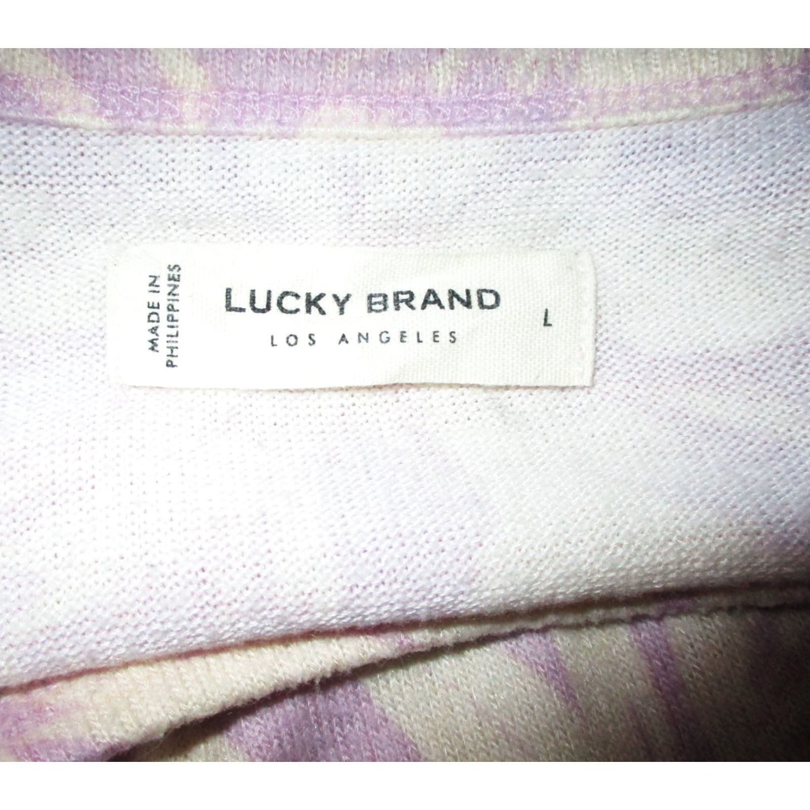 Lucky Brand LUCKY BRAND Lavender Oversized Long Sleeve Top Womens L Shirt Size L / US 10 / IT 46 - 6 Thumbnail
