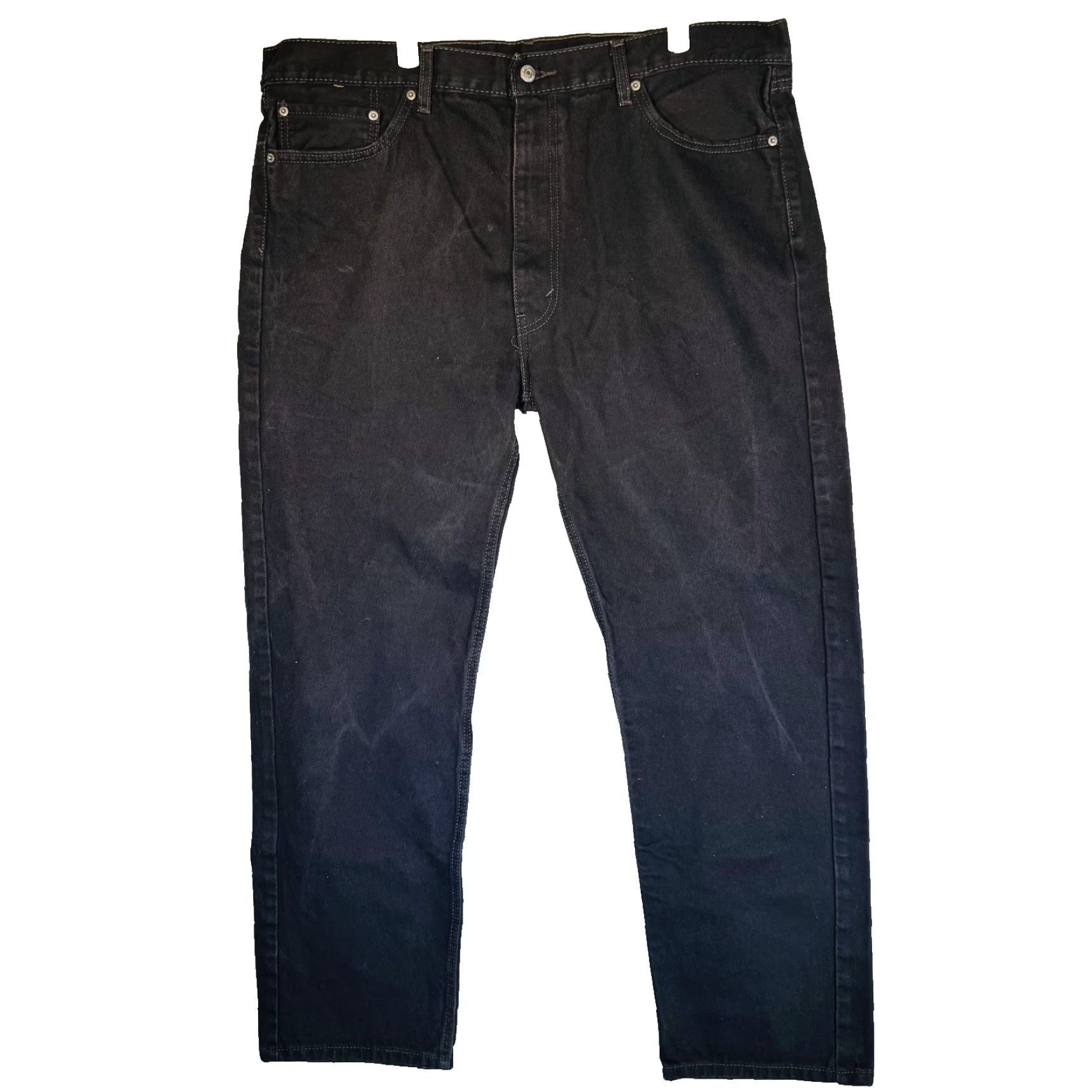 Levi's Levi's 505 Jeans Mens 42x32 Black Rinse Straight Regular Fit Denim Zip Fly Size US 42 / EU 58 - 5 Thumbnail
