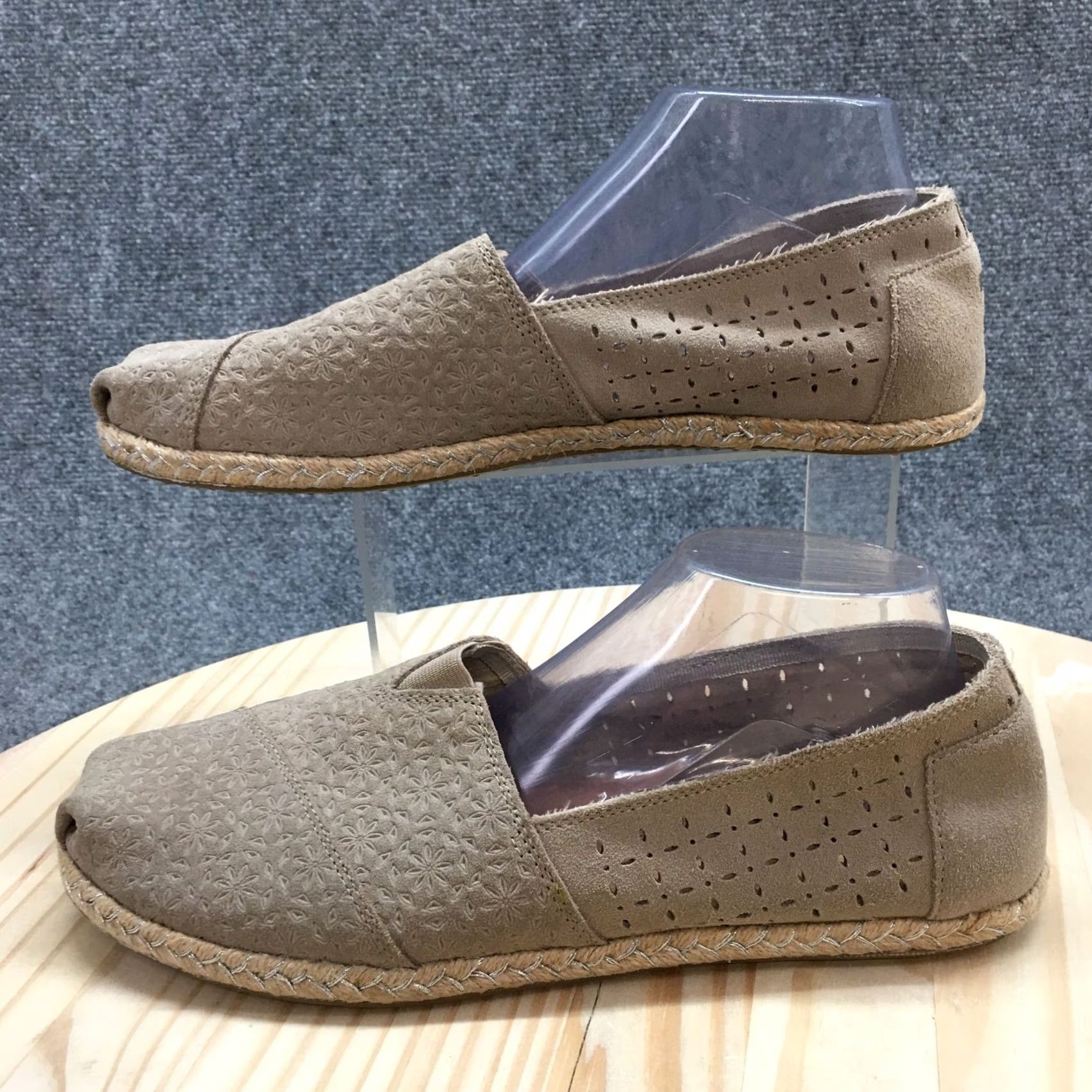 Toms TOMS Alpargatas Womens Slip-On Brown Floral Comfort Casual Flat 12 Sh Size XL / US 12-14 / IT 48-50 - 2 Thumbnail