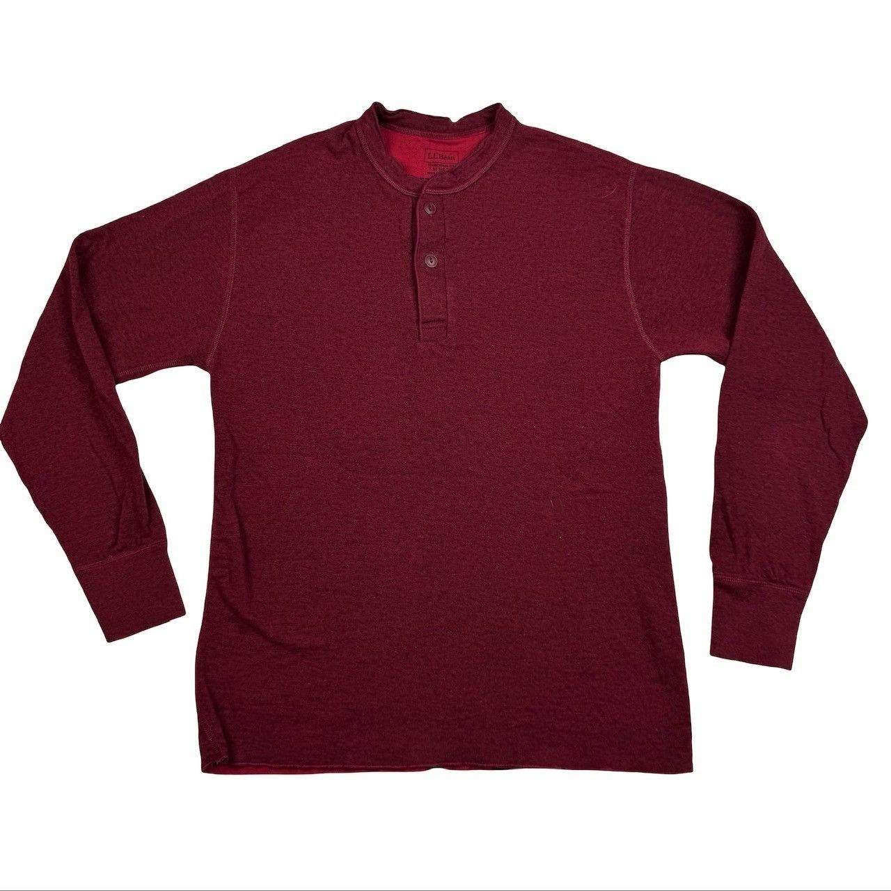 L.L. Bean L.L. Bean River Driver Men's Cotton Blend Henley Sweatshirt Size US M / EU 48-50 / 2 - 2 Thumbnail