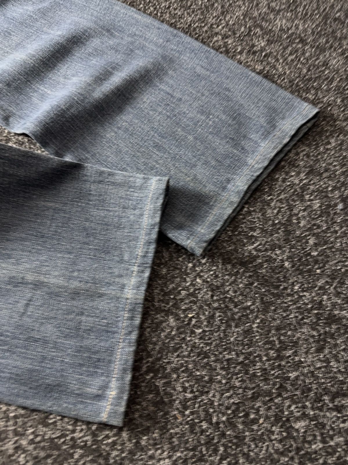 Hugo Boss Vintage 00s Distressed Hugo Boss Orange Blue Denim Jeans Size US 34 / EU 50 - 17 Thumbnail