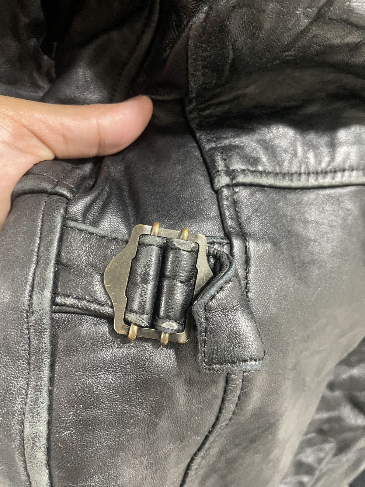 Vintage Unknown destination leather jacket Size US XL / EU 56 / 4 - 7 Thumbnail