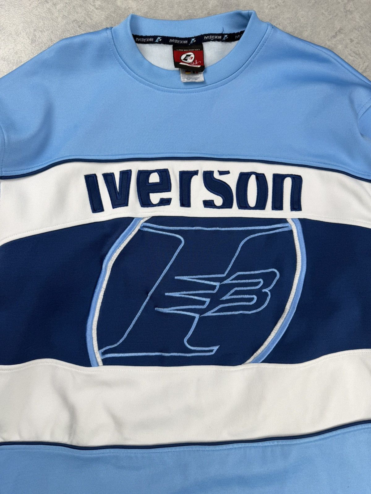 Vintage Vintage Reebok Iverson Jersey Long Sleeve Blue Size M Y2K Size US M / EU 48-50 / 2 - 4 Thumbnail
