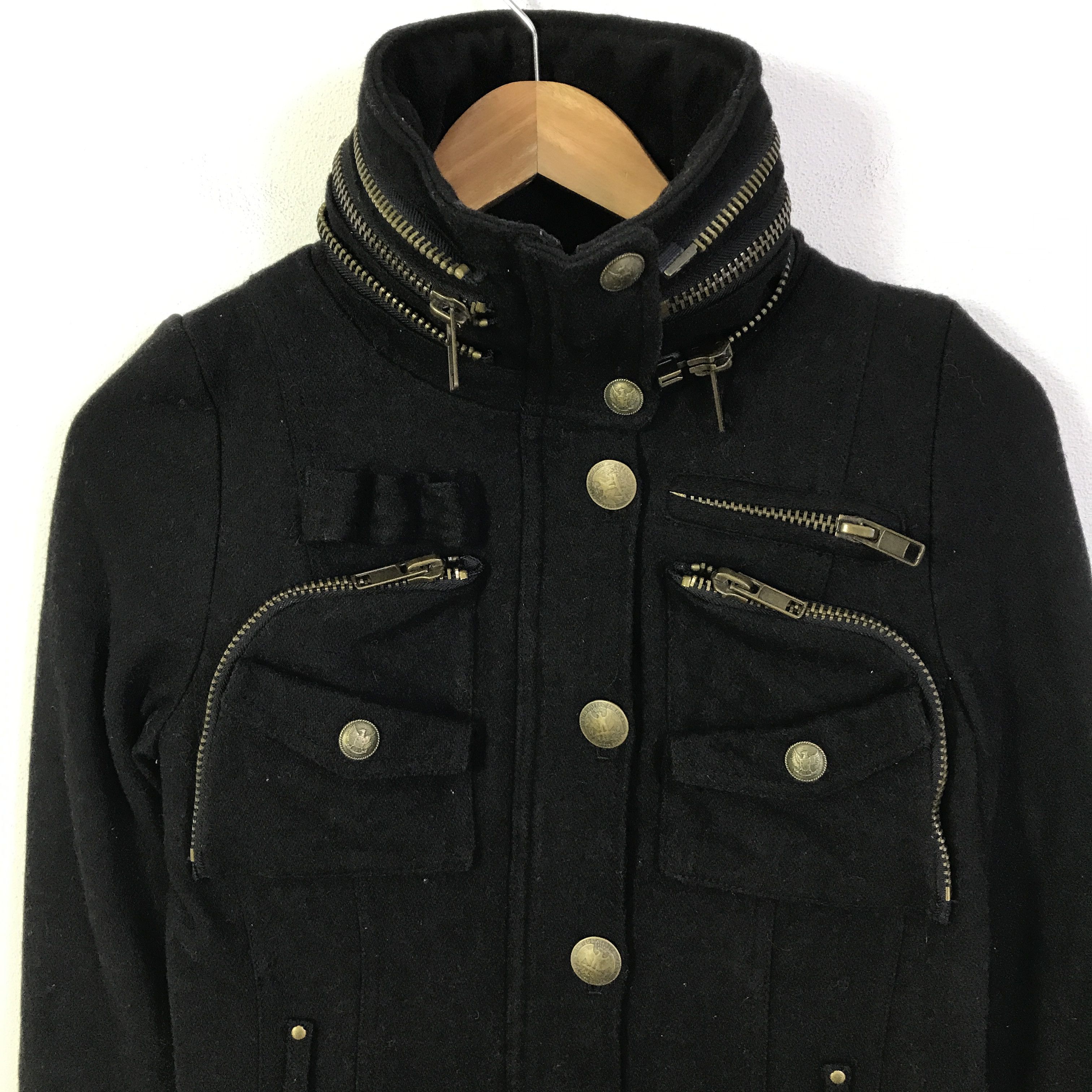 Japanese Brand Y2k Ifsixwasnine D.I.A Wool jacket K101B11 Size US M / EU 48-50 / 2 - 2 Thumbnail