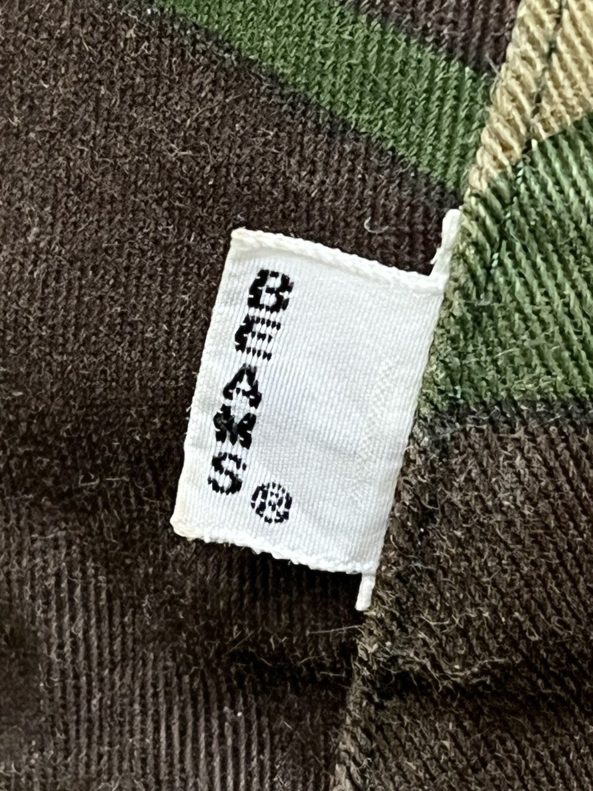 Vintage BEAMS JAPAN Green Camo 4 Panel Reversible Bucket Hat