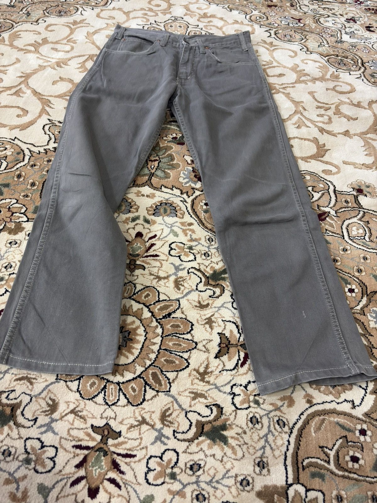 Levi's Vintage 60s 70s Levi’s 5200 Pique Big E Size 28 x 36 Jeans Size US 28 / EU 44 - 2 Thumbnail