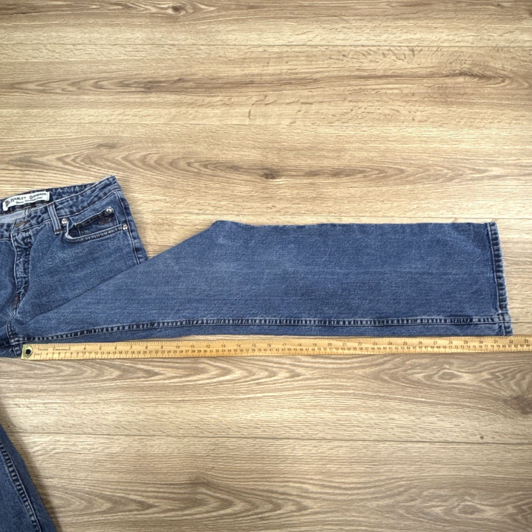 Harley Davidson Harley Davidson Jeans Women’s 8 Long Bootcut Medium Wash Mid Rise Size 30" / US 8 / IT 44 - 7 Thumbnail