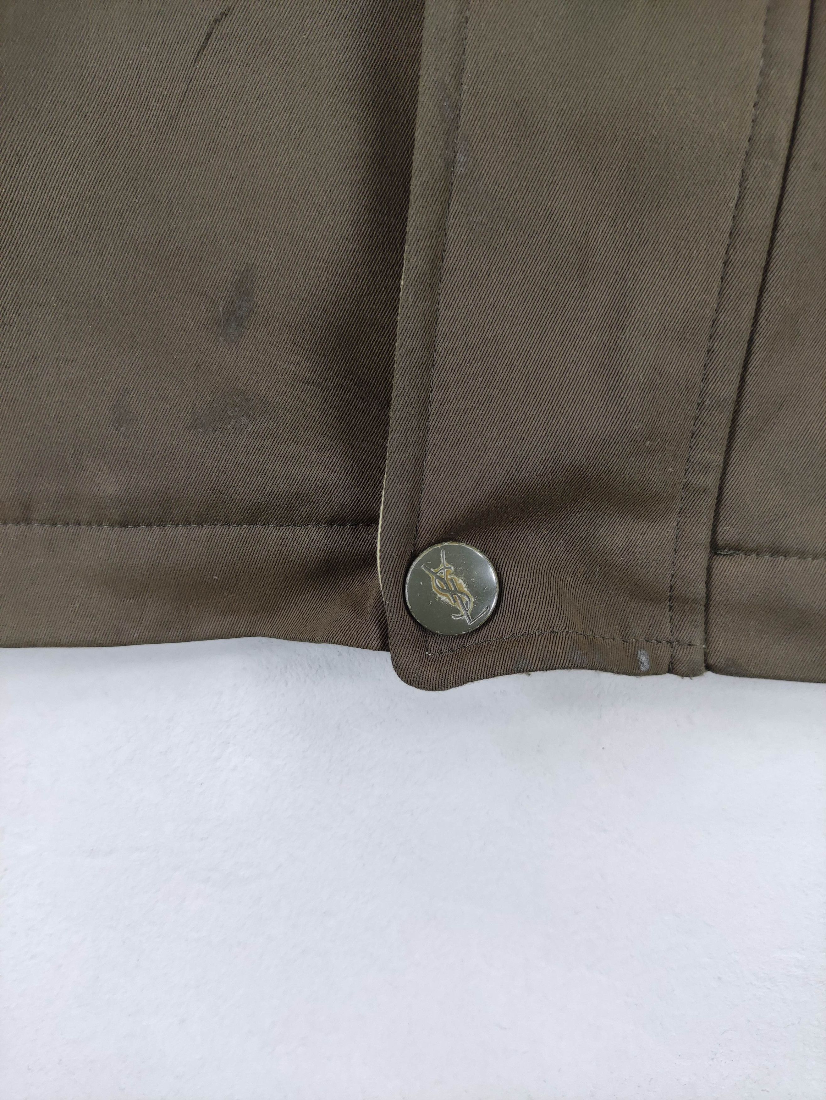 Yves Saint Laurent Vintage Yves Saint Lauren Small Logo Faded Jacket Size US L / EU 52-54 / 3 - 6 Thumbnail