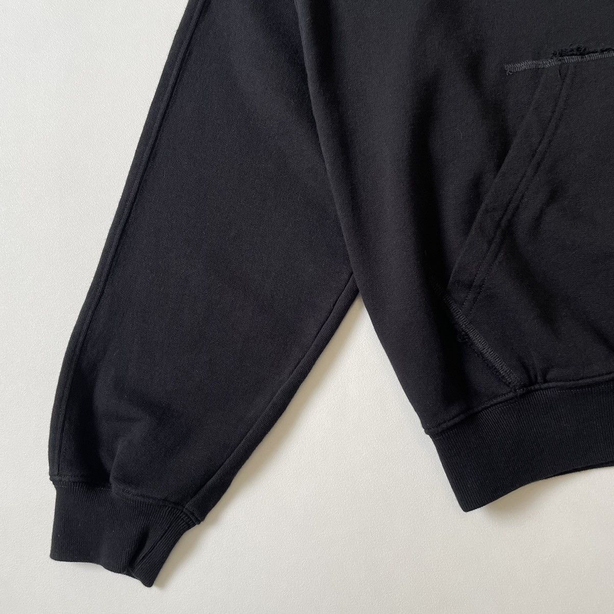 Kusikohc Black Cotton ‘Flower Men’ Hoodie Size US M / EU 48-50 / 2 - 8 Thumbnail
