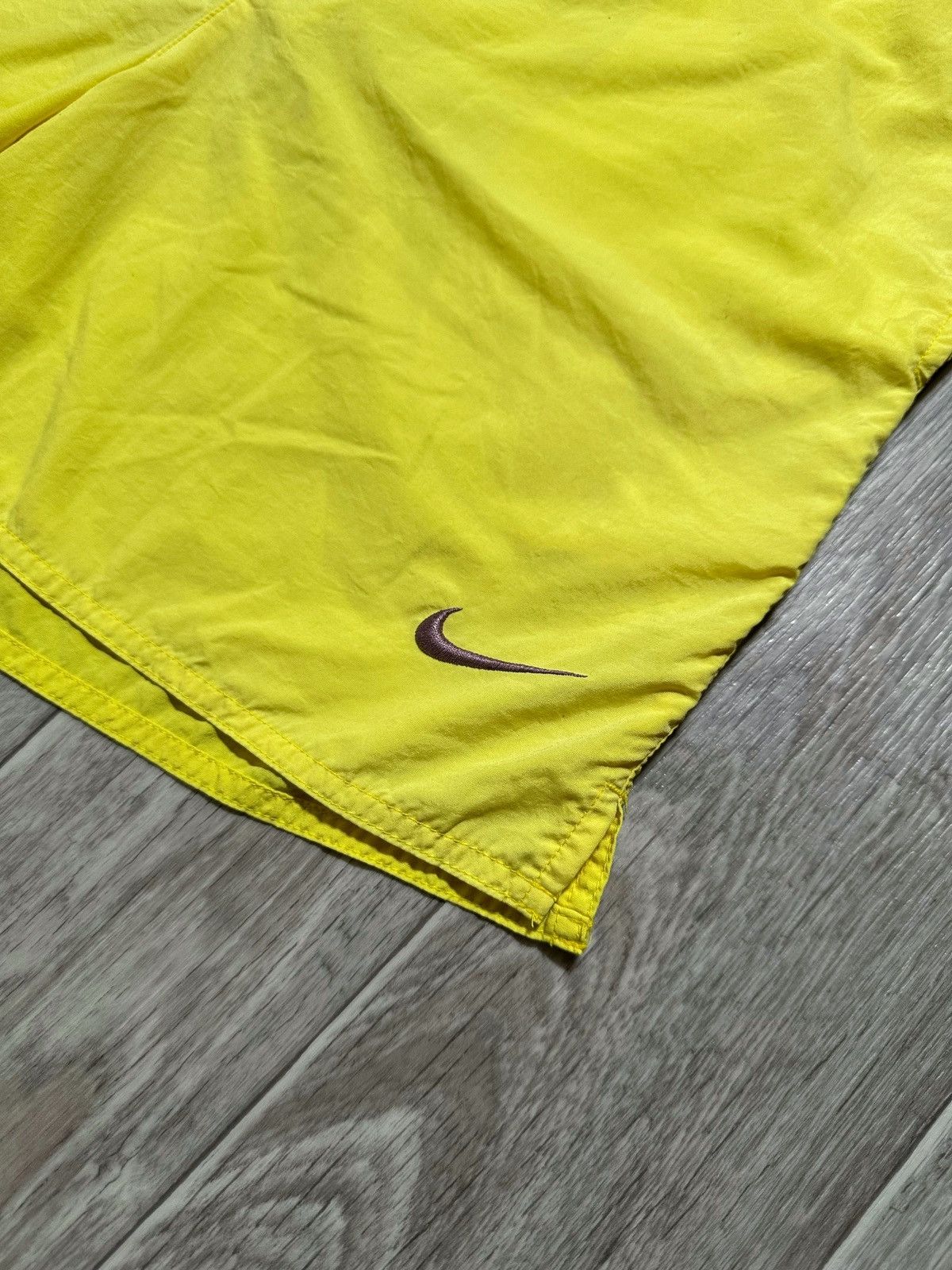 Nike × Vintage Vintage Nike Nylon Swimming Big Back Logo Shorts Size US 31 - 3 Thumbnail