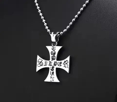 Other Retro Cross Pendant Chain Necklace Size ONE SIZE - 3 Thumbnail