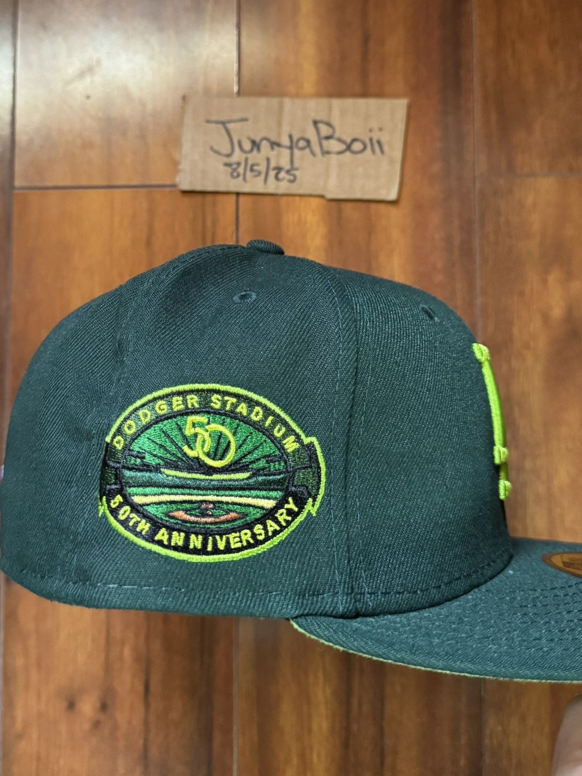 Hat Club Size 7 LA Dodgers 50th Anniversary Patch Crocodile Fitted Size ONE SIZE - 3 Thumbnail