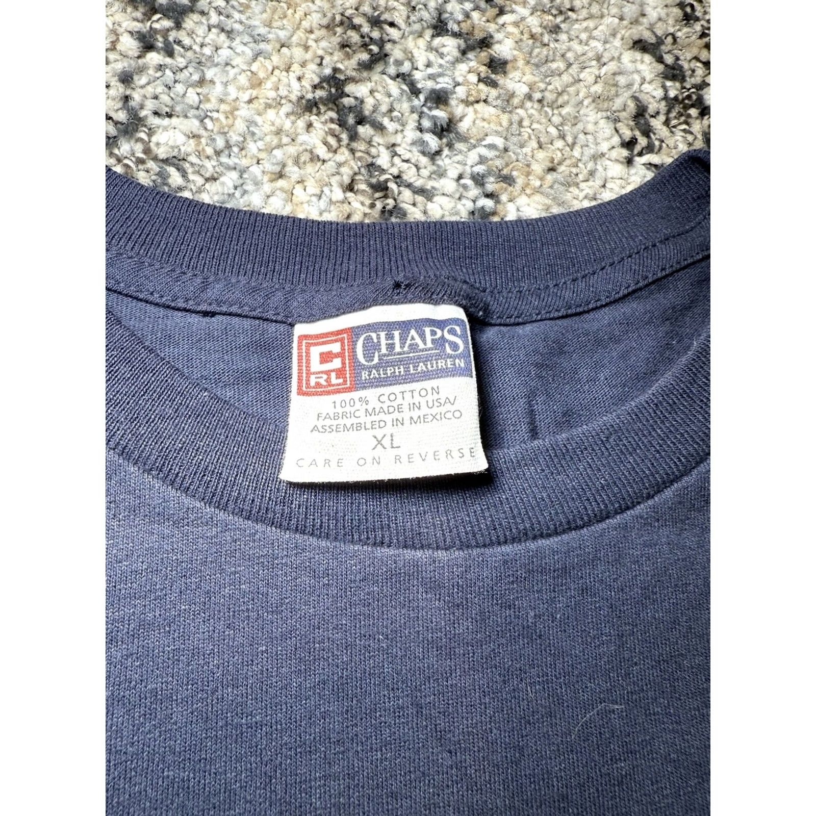 Polo Ralph Lauren VINTAGE Polo Ralph Lauren Short Sleeve T-Shirt XL Navy Flag Graphic Tee Men Size US XL / EU 56 / 4 - 2 Thumbnail