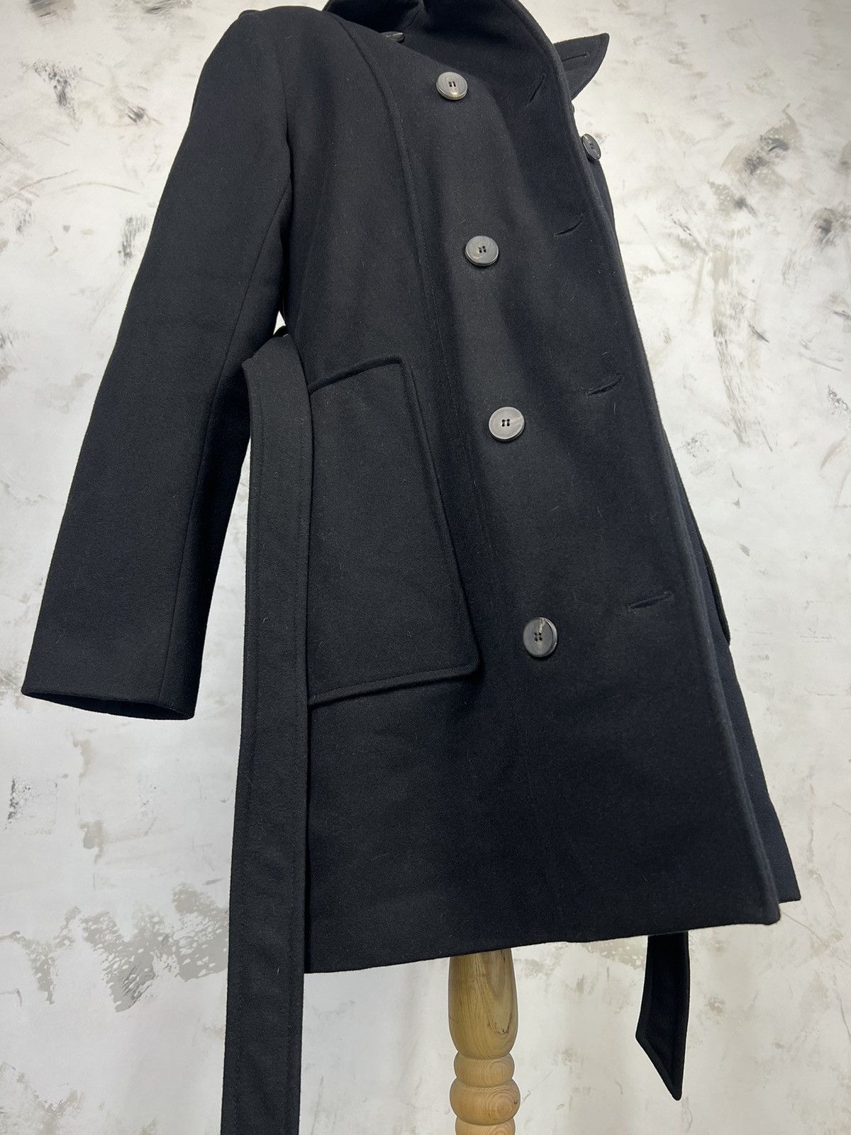 Allsaints AllSaints Wool Double Breasted Belted Coat Size 8 M - L Size M / US 6-8 / IT 42-44 - 7 Thumbnail