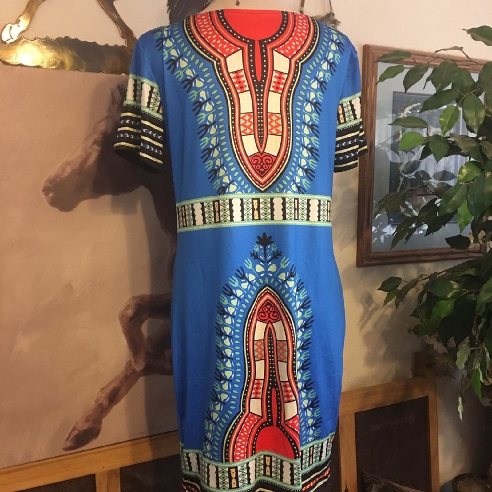 Other Colorful pattern long tunic top dress XL Size XL / US 12-14 / IT 48-50 - 4 Thumbnail