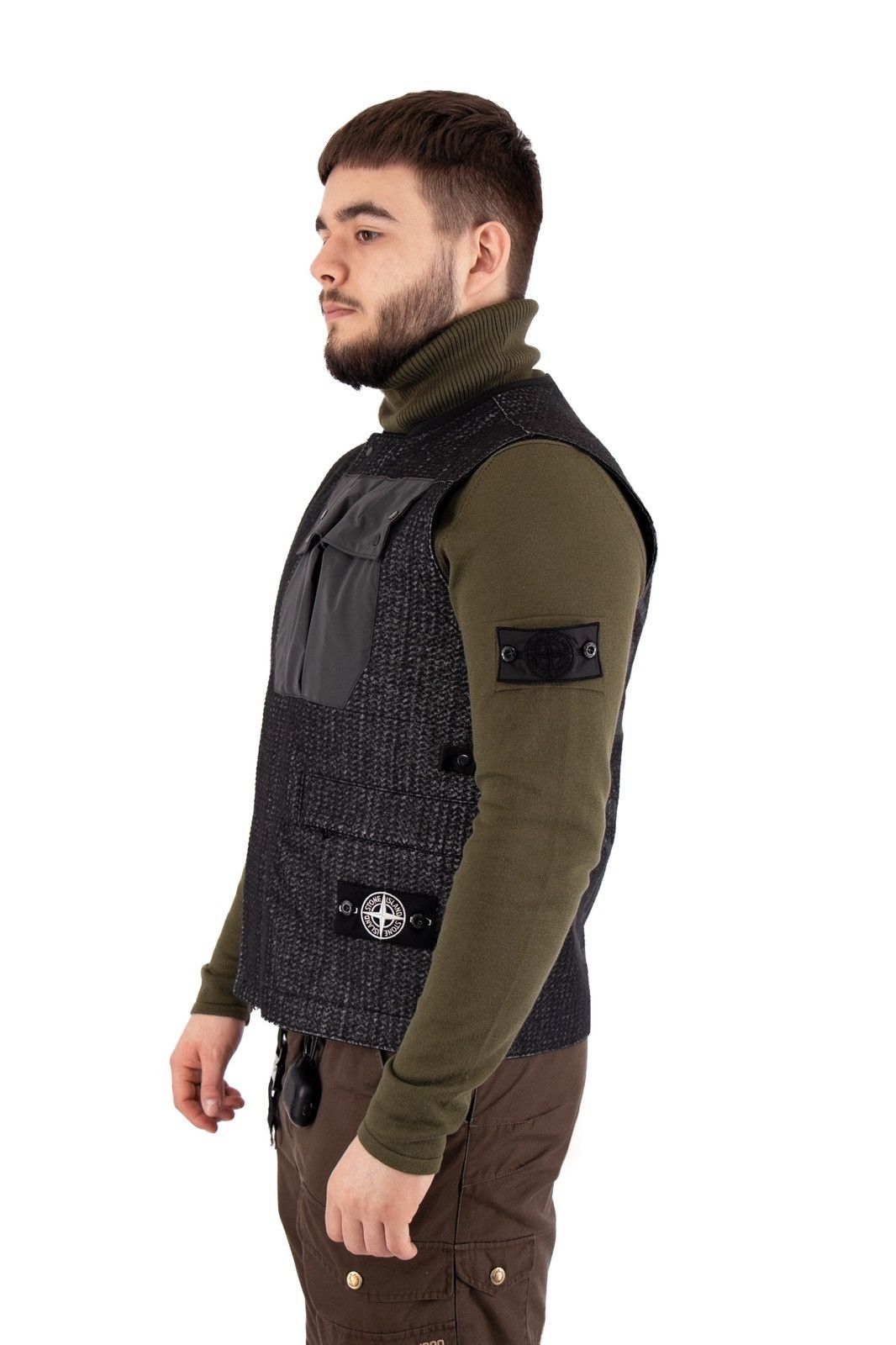 Stone Island Stone Island Needle Punched Reflective Vest Grey Black Size US L / EU 52-54 / 3 - 5 Thumbnail