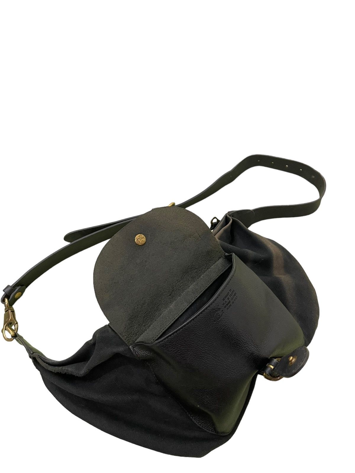 Il Bisonte Cross Body Bag IL Bisonte Sun Faded Leather/Cotton Bag 1🟩 Size ONE SIZE - 11 Thumbnail