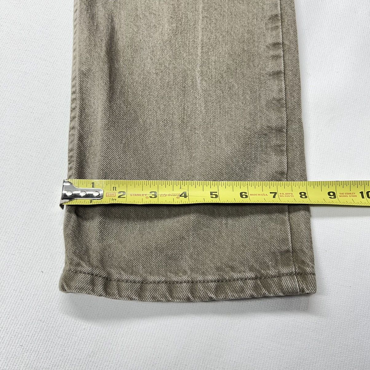 Lee × Vintage Lee Jeans Brown Regular Fit Straight Carpenter Workwear Size US 33 - 16 Thumbnail