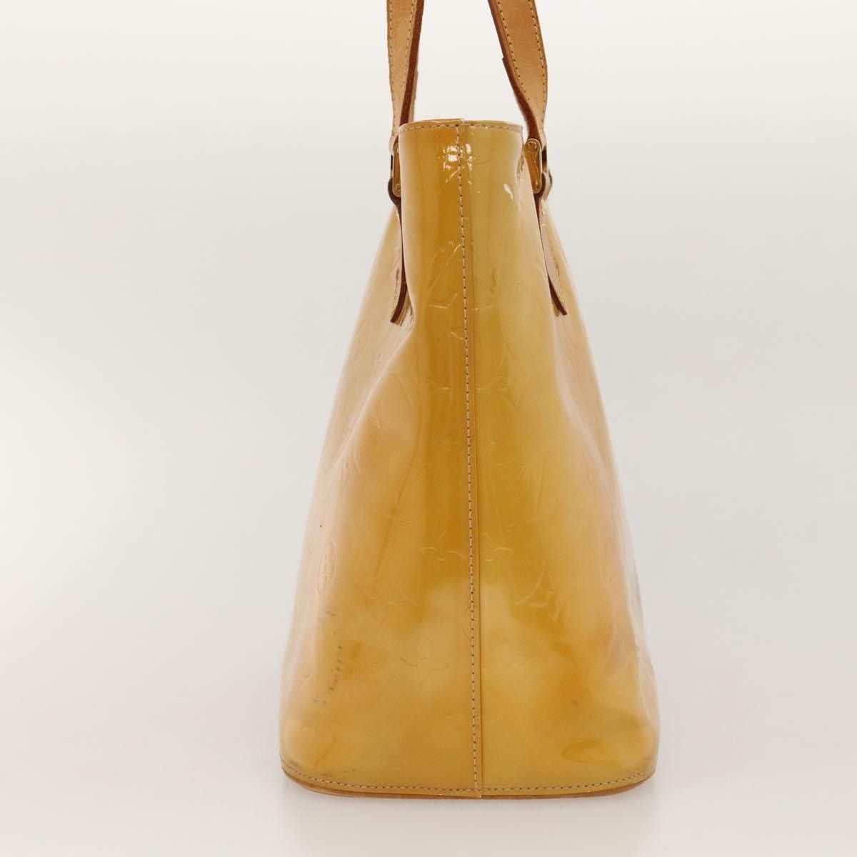Louis Vuitton LOUIS VUITTON Monogram Vernis Houston Hand Bag Beige M91004 Size ONE SIZE - 5 Thumbnail