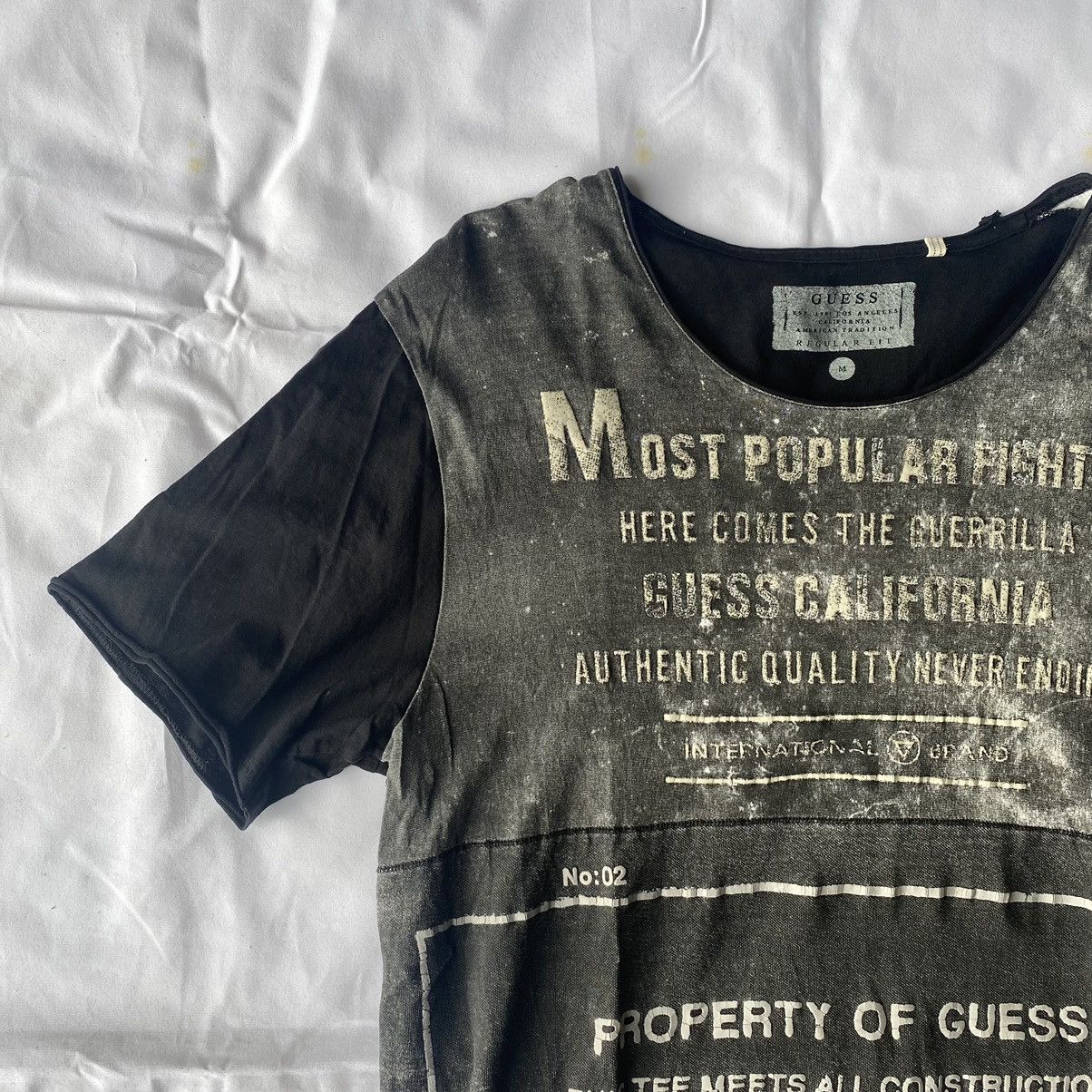 Guess × Japanese Brand GUE$$ California Poem Raw Stitches Tees Size US M / EU 48-50 / 2 - 2 Thumbnail
