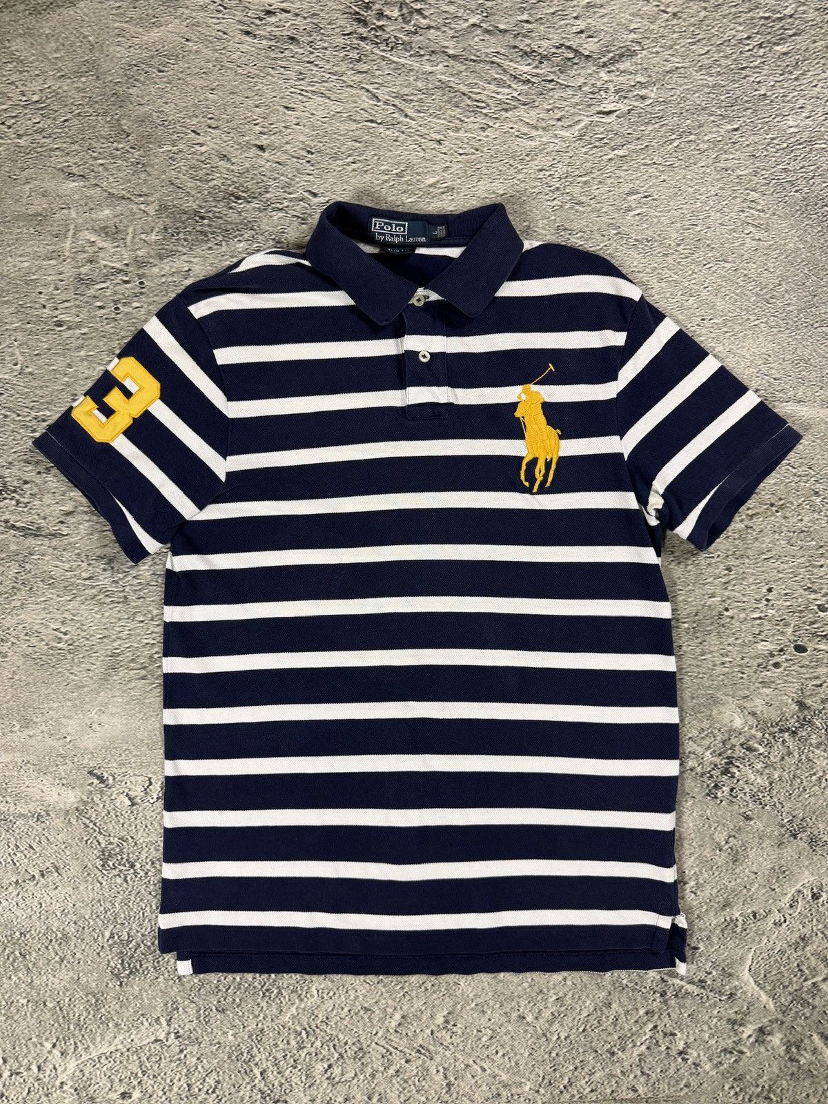 Ralph Lauren Chief Keef Polo Ralph Lauren big pony striped navy white Size US S / EU 44-46 / 1 - 1 Thumbnail