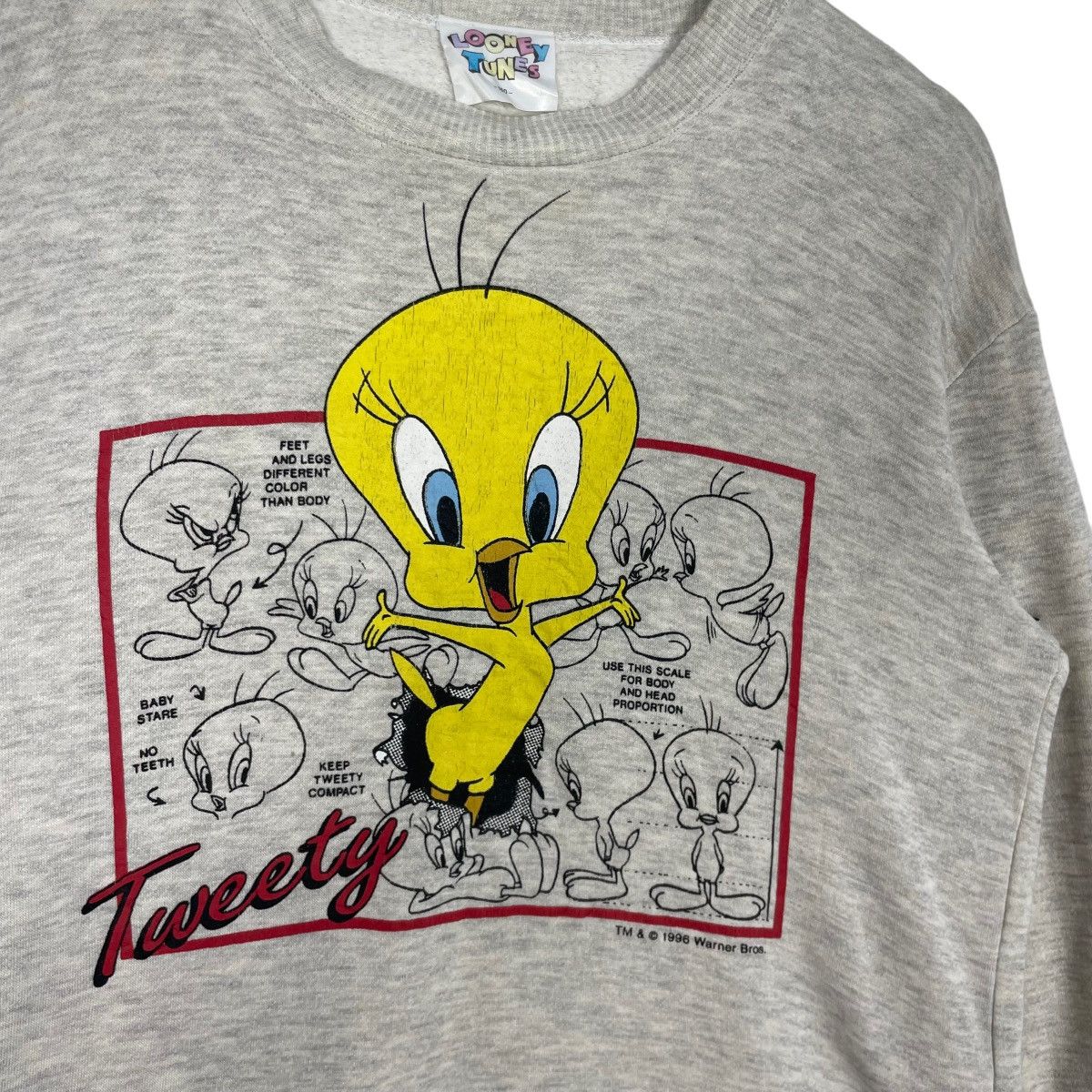 Warner Bros Vintage 90s Warner Bross X Looney Tunes Cartoon Sweatshirt Size US M / EU 48-50 / 2 - 6 Thumbnail