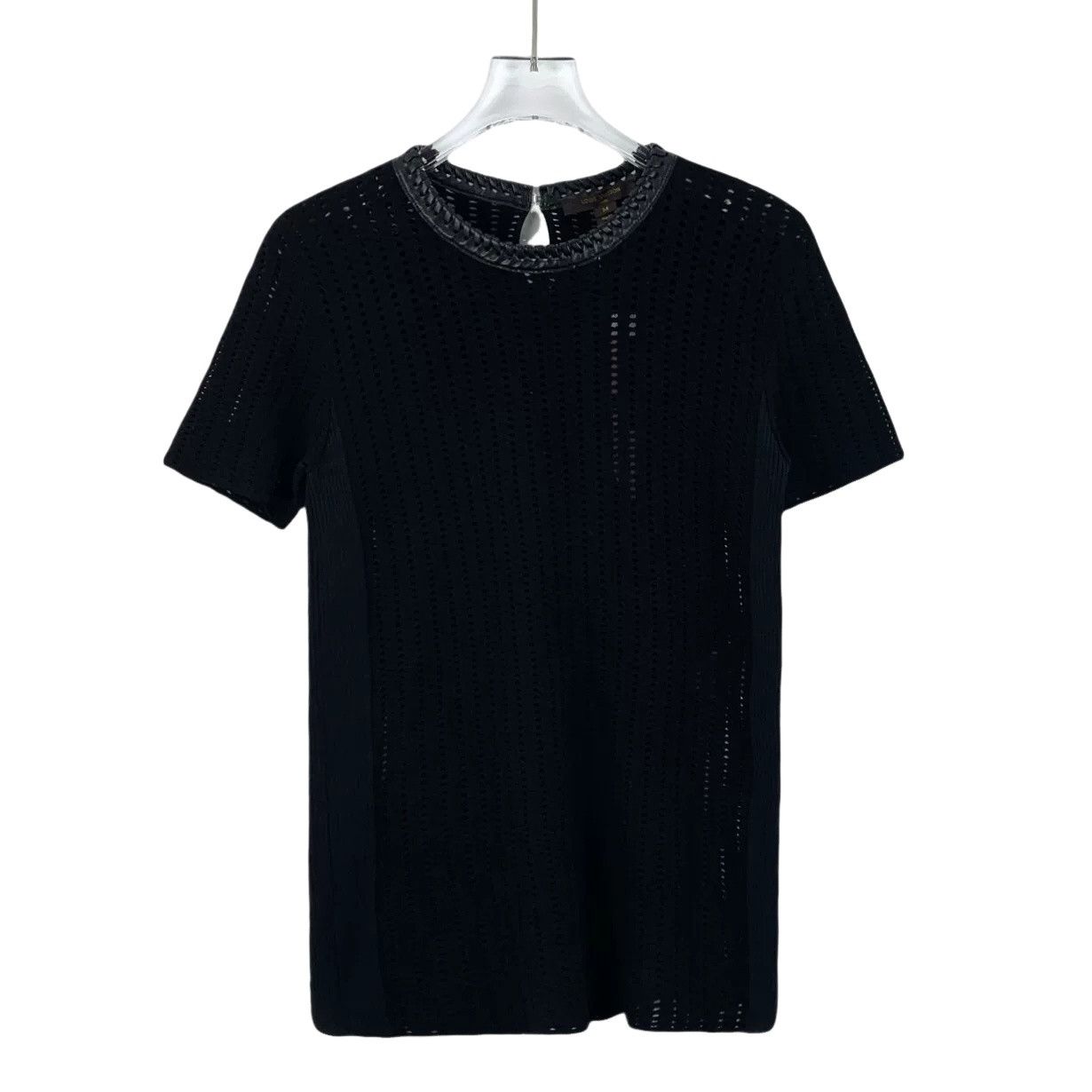 Louis Vuitton Louis Vuitton Perforated Knit T-Shirt Size M Size US M / EU 48-50 / 2 - 1 Thumbnail
