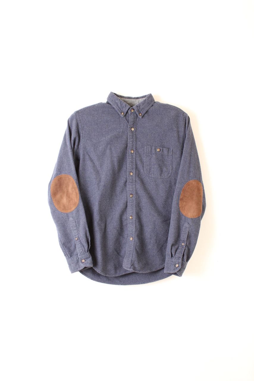 J.Crew Jcrew Wool/Cotton Flannel Shirt Blue Medium Size US M / EU 48-50 / 2 - 1 Thumbnail