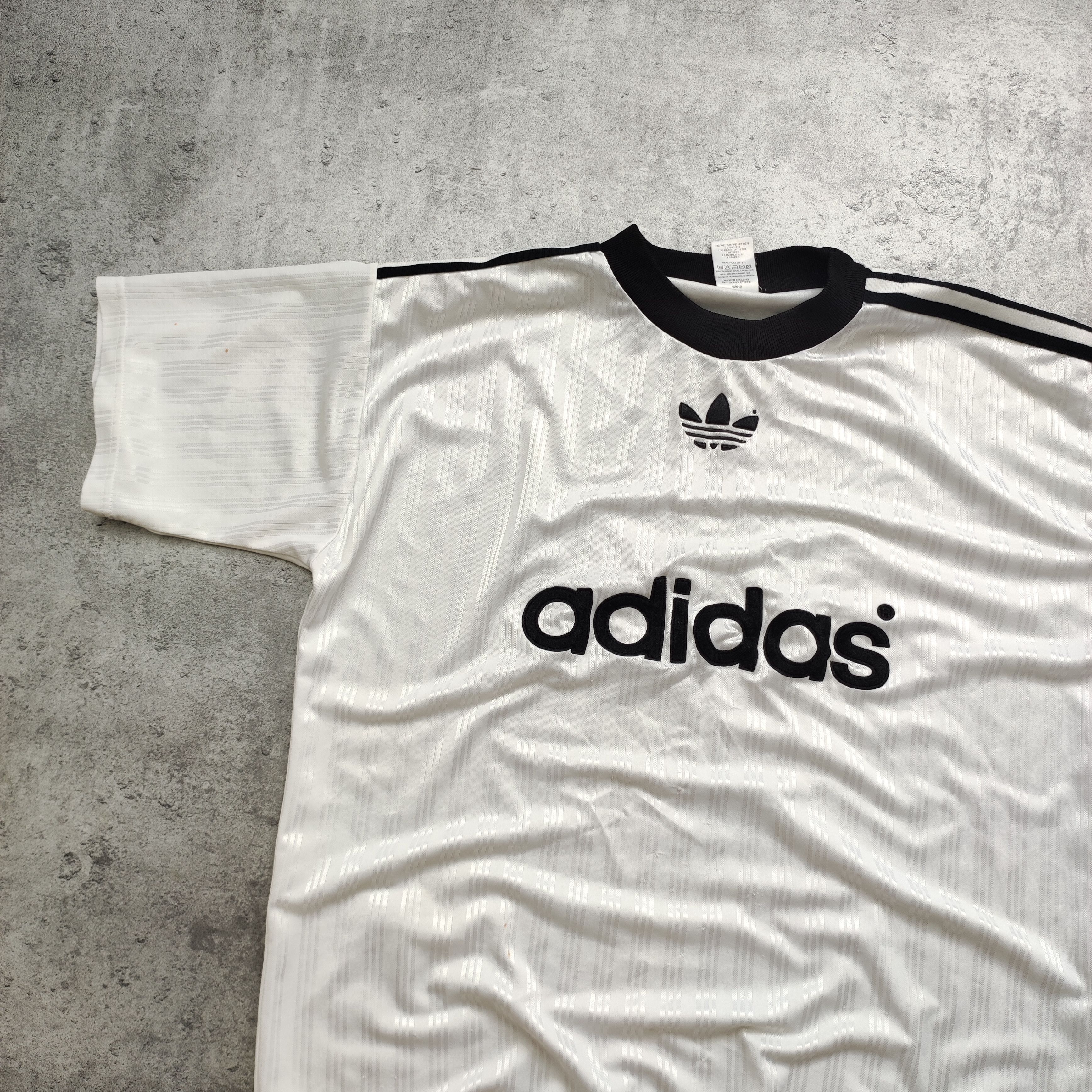 Vintage Vintage 90s OG Adidas Originals Spelout Football Jersey Size US M / EU 48-50 / 2 - 3 Thumbnail