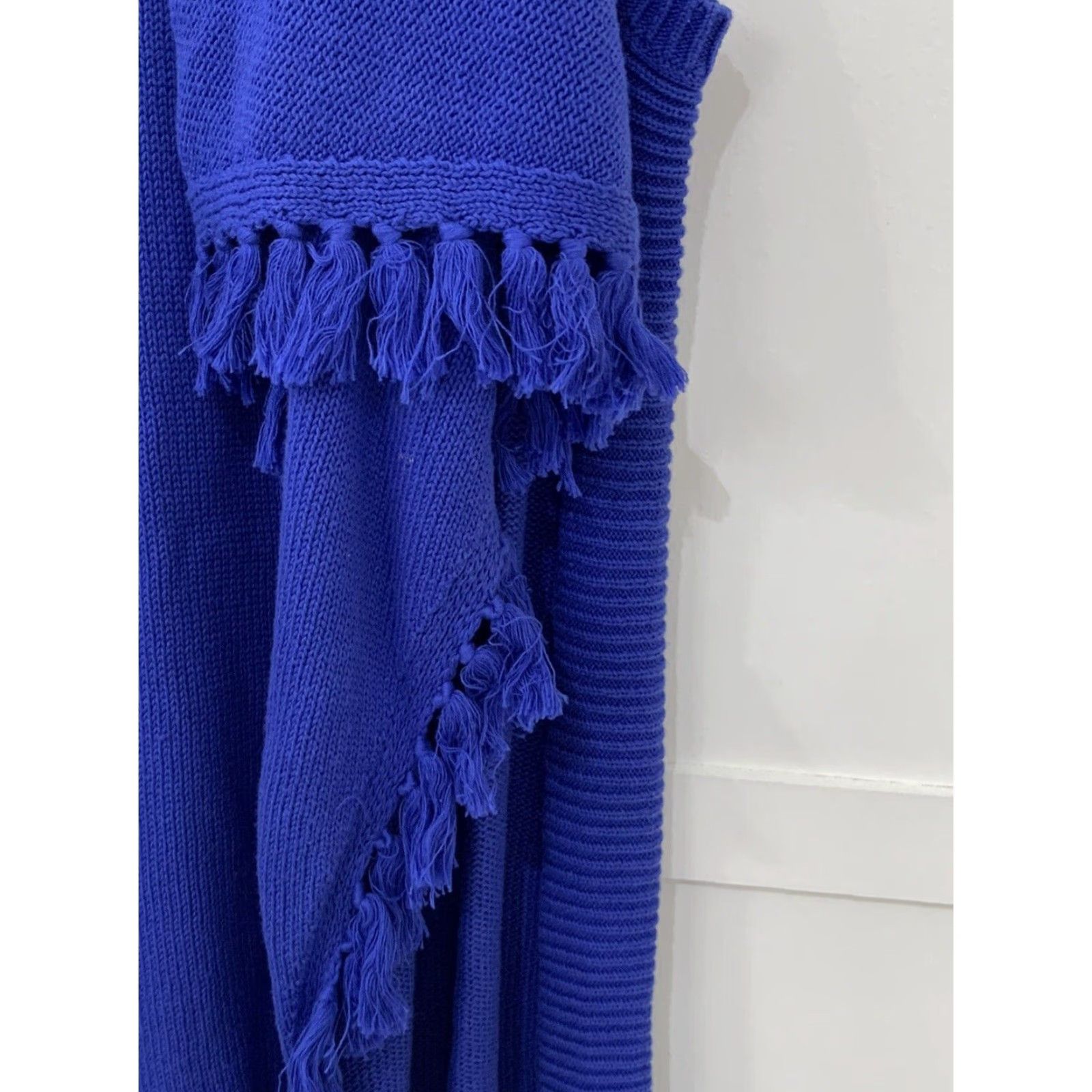 Lilly Pulitzer Lilly Pulitzer Women's Purple Fringed Sweater Vest XS Open Front Size XS / US 0-2 / IT 36-38 - 3 Thumbnail