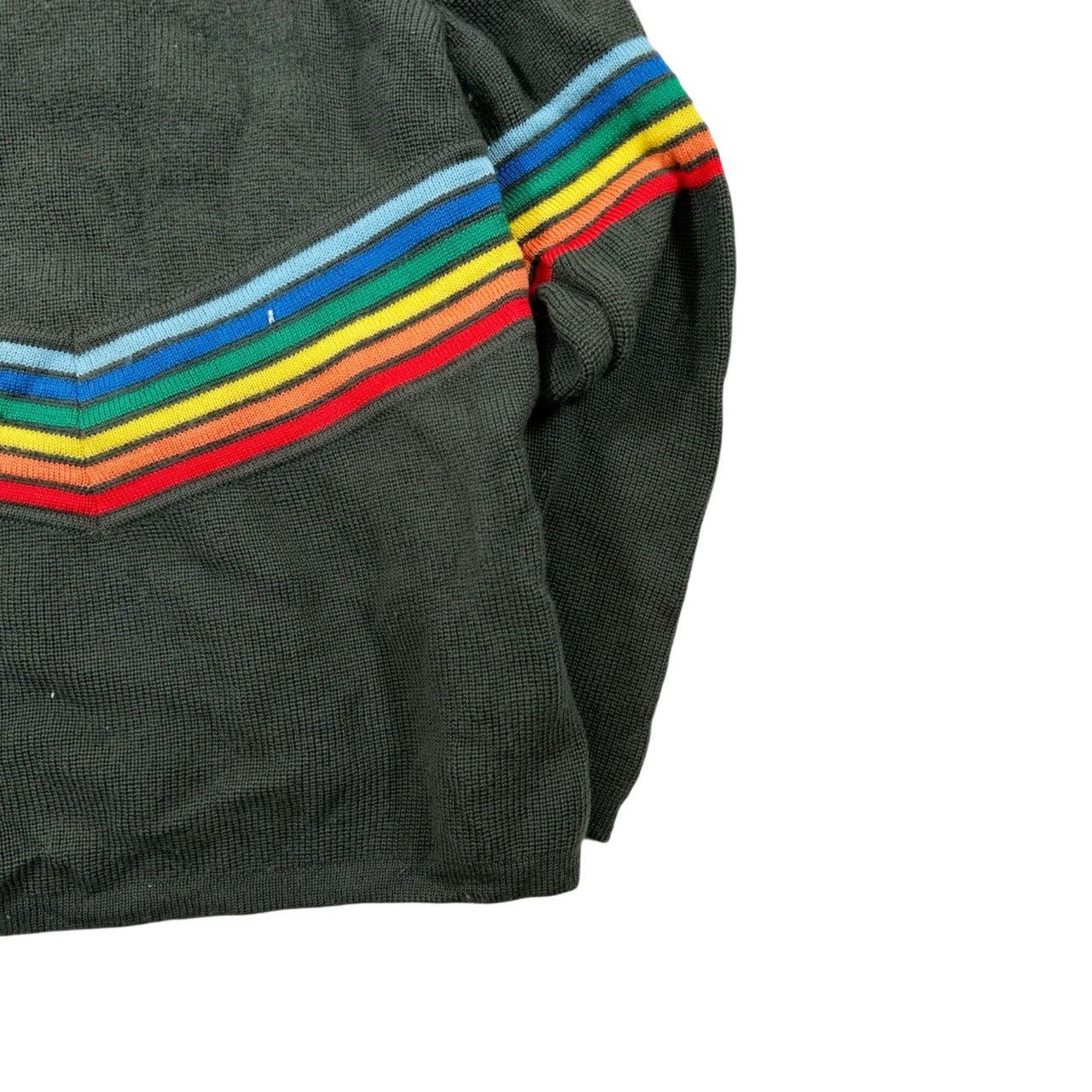 Vintage Vintage 80s Green 100% Wool Made in Hong Kong Knit Sweater Size US M / EU 48-50 / 2 - 3 Thumbnail