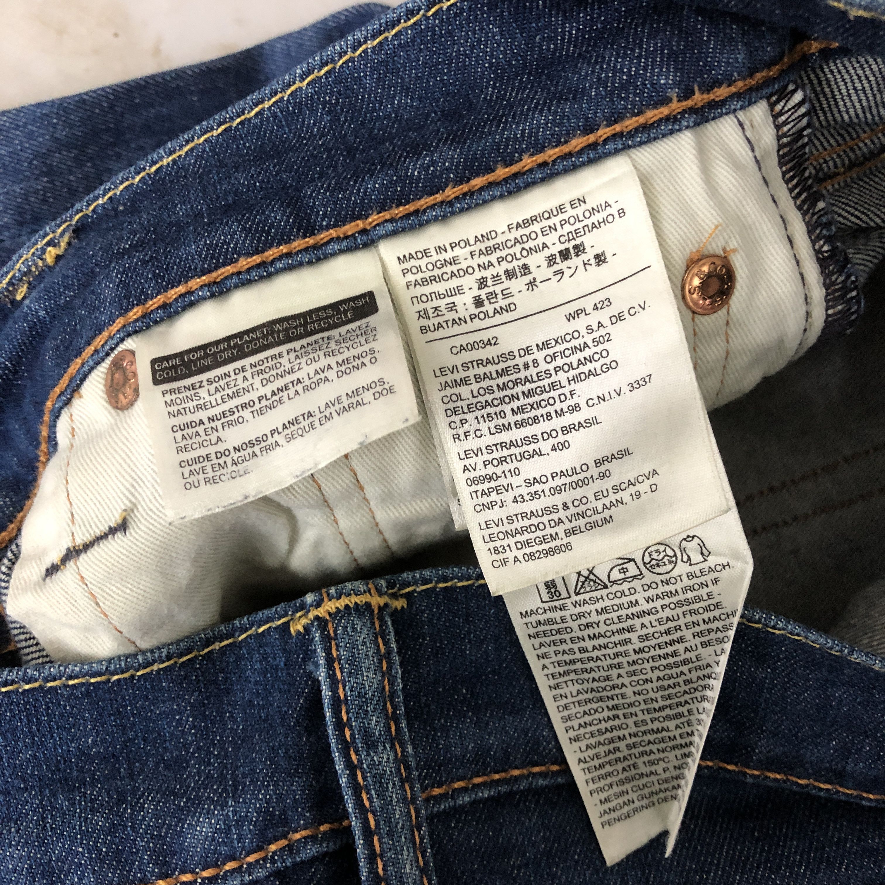Levi's Vintage Y2K Levis 510 Jeans Levi's Slim Faded Wash Denim Size 28" / US 6 / IT 42 - 9 Thumbnail