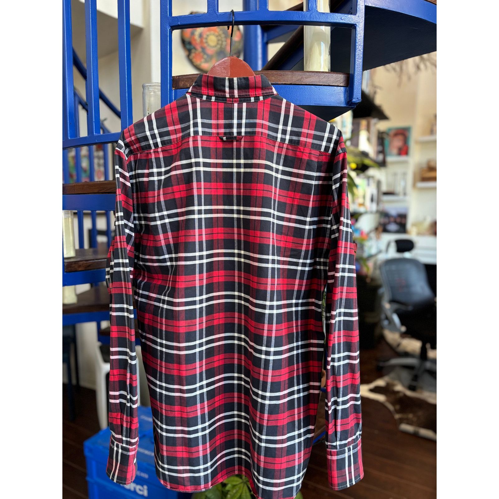 Thom Browne Thom Browne Red Plaid Button Down Shirt Size 5 (XXL) Size US XXL / EU 58 / 5 - 2 Thumbnail