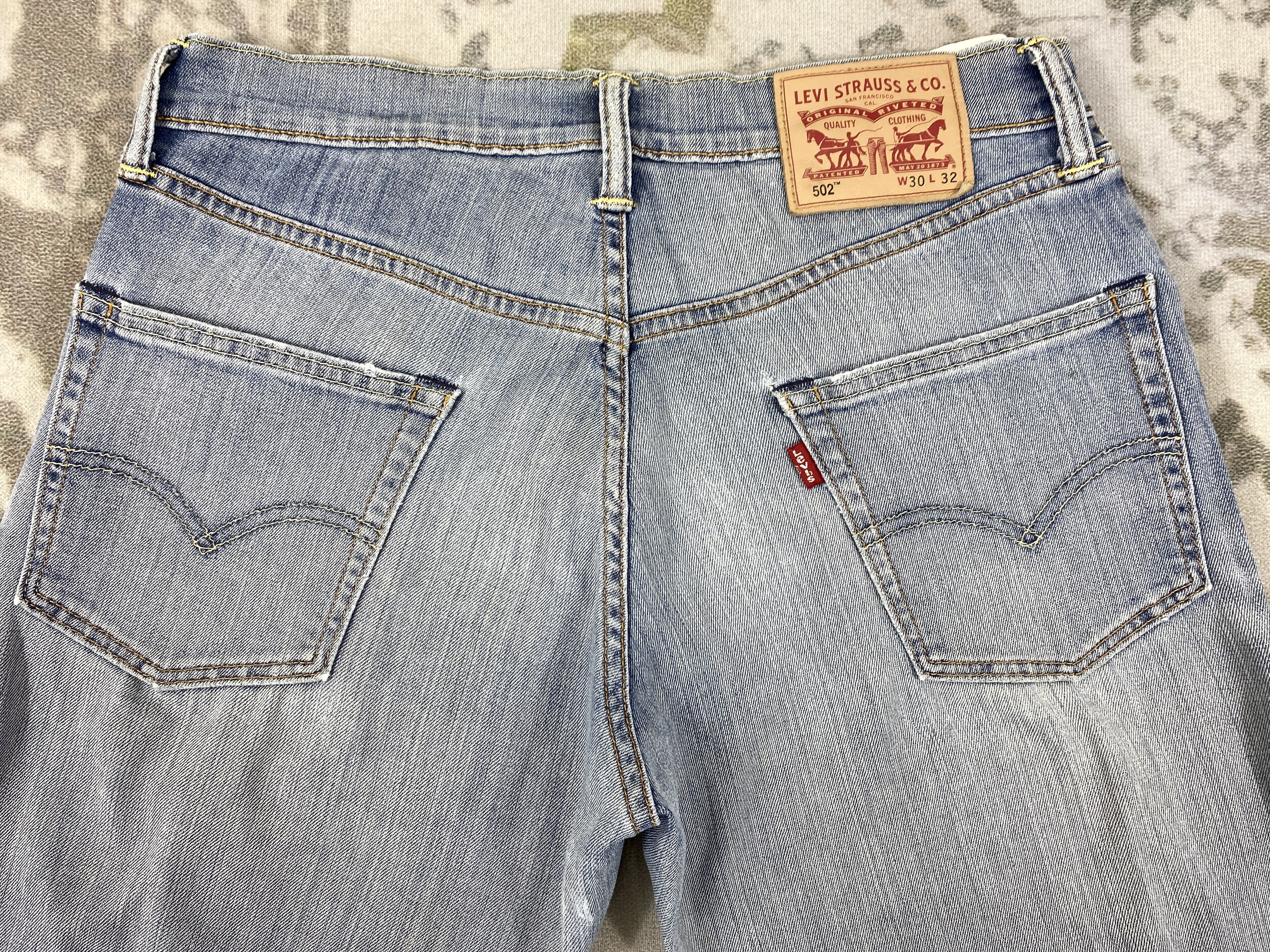 Levi's Light Blue Wash Levi's 502 Jeans 31x30.5 Denim -JN1425 Size US 31 - 4 Thumbnail
