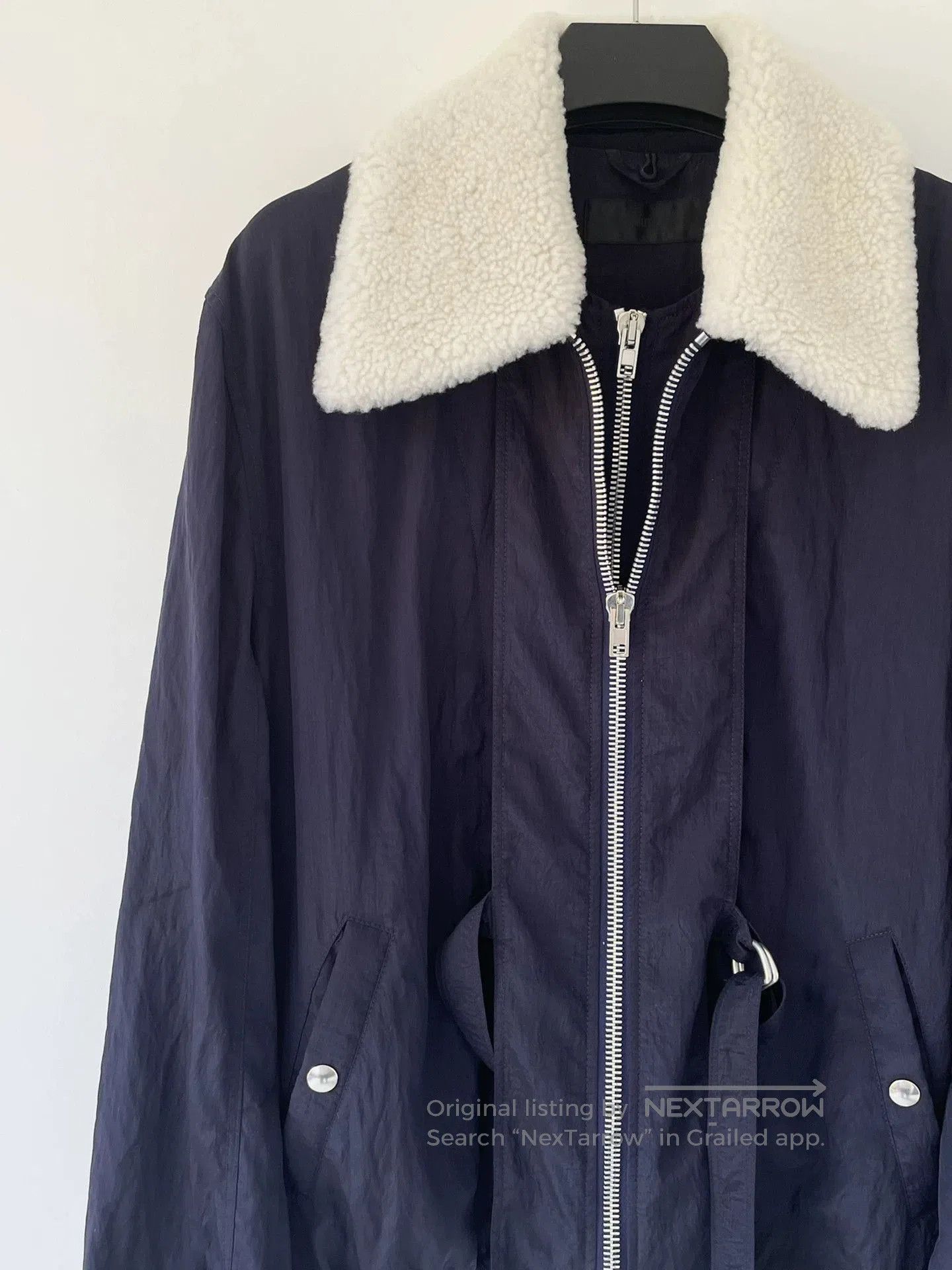 Helmut Lang Black Faux Fur Collar Zip. Size US S / EU 44-46 / 1 - 4 Thumbnail