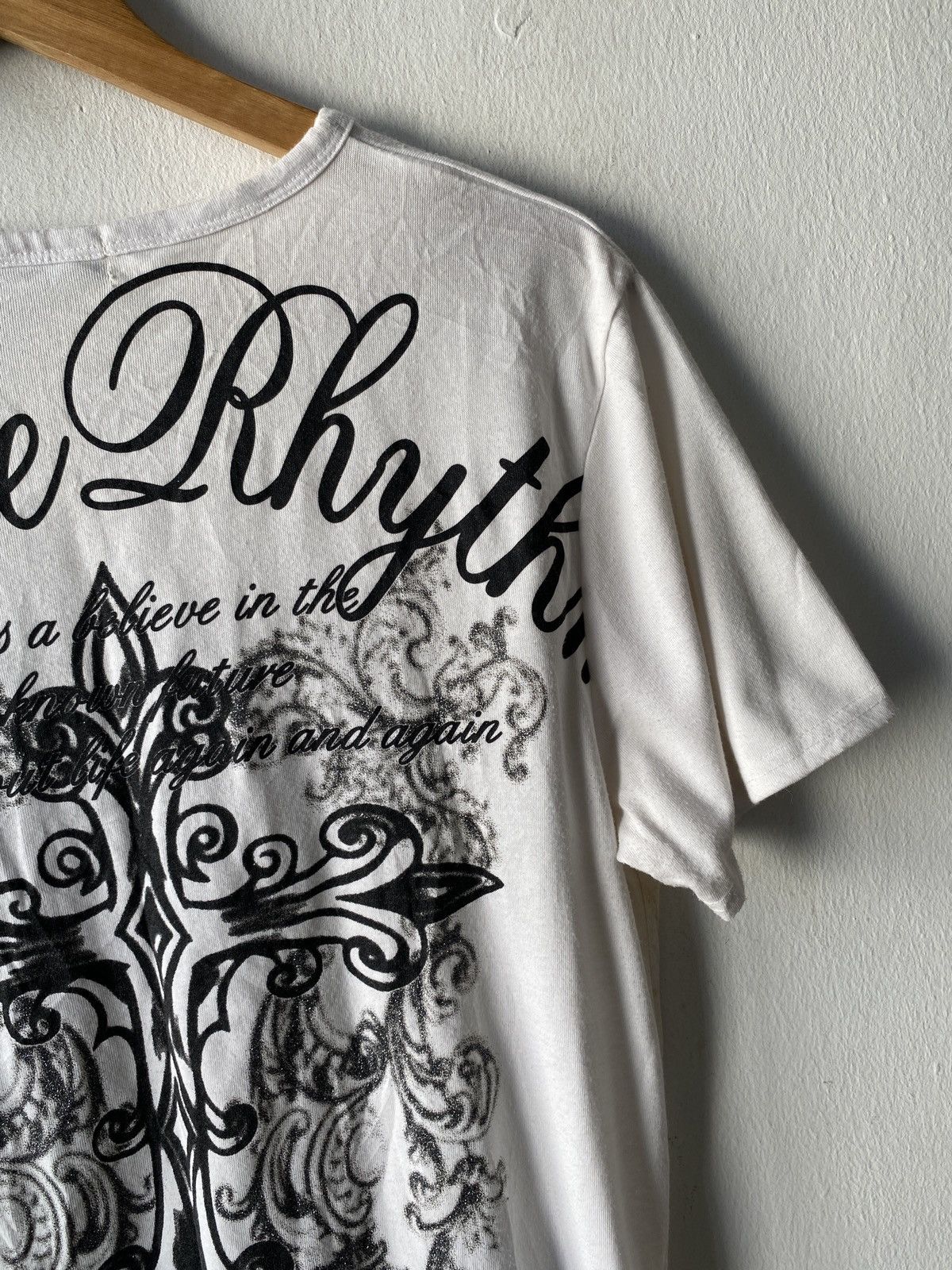 If Six Was Nine Sorridere Japan Poem Cross Design V Neck Shirt Size US M / EU 48-50 / 2 - 14 Thumbnail