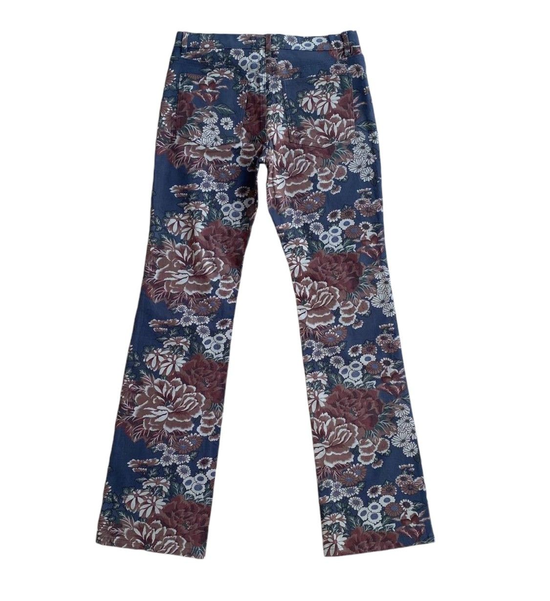 Japanese Brand BJ05-23 FLARED JAPAN CHEALSEA OLD FLOWER SLIMFIT LOWRISE Size US 29 - 2 Thumbnail