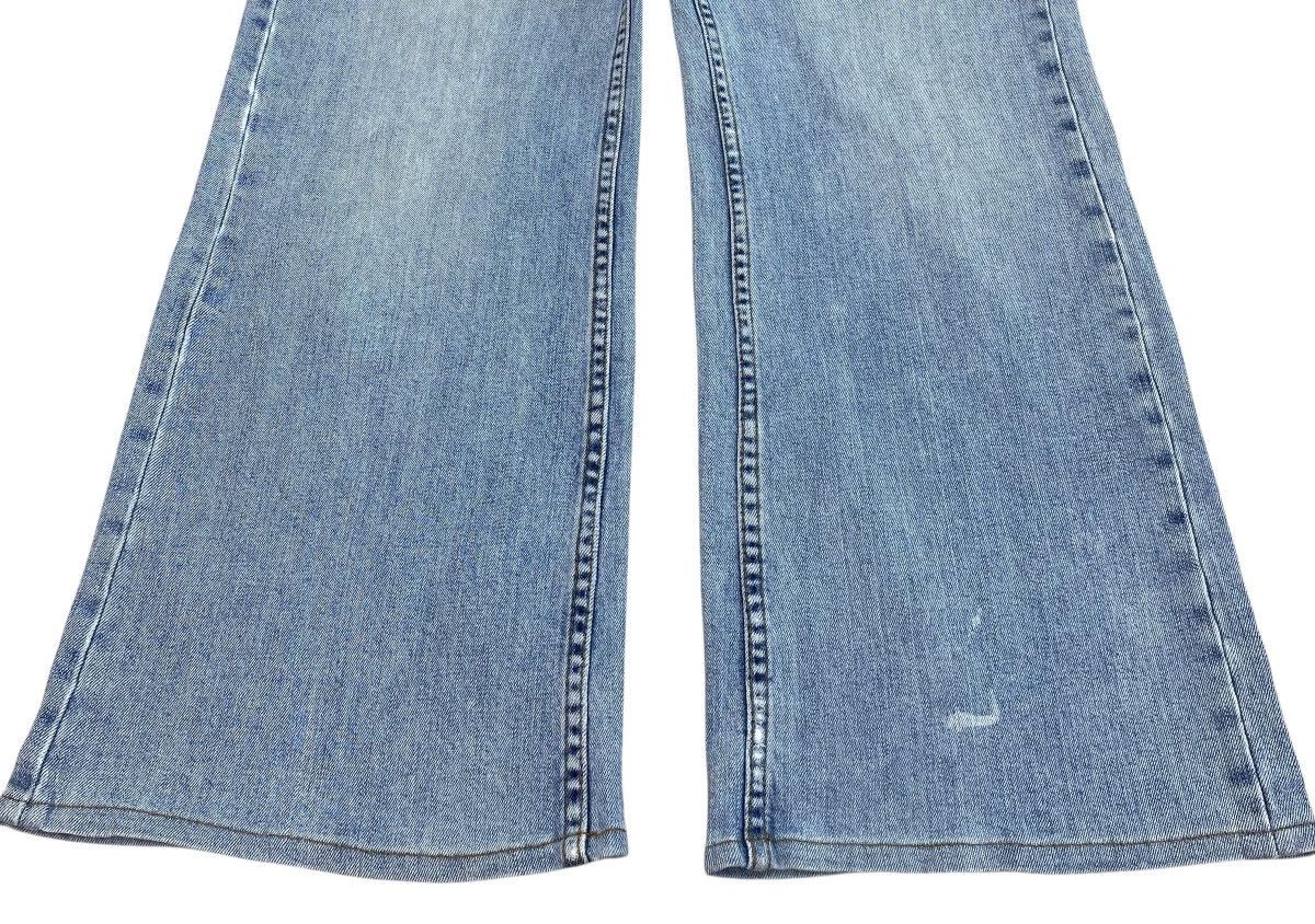 Japanese Brand Japanese Brand Light Faded Wash Style Flare Jeans Size US 28 / EU 44 - 5 Thumbnail