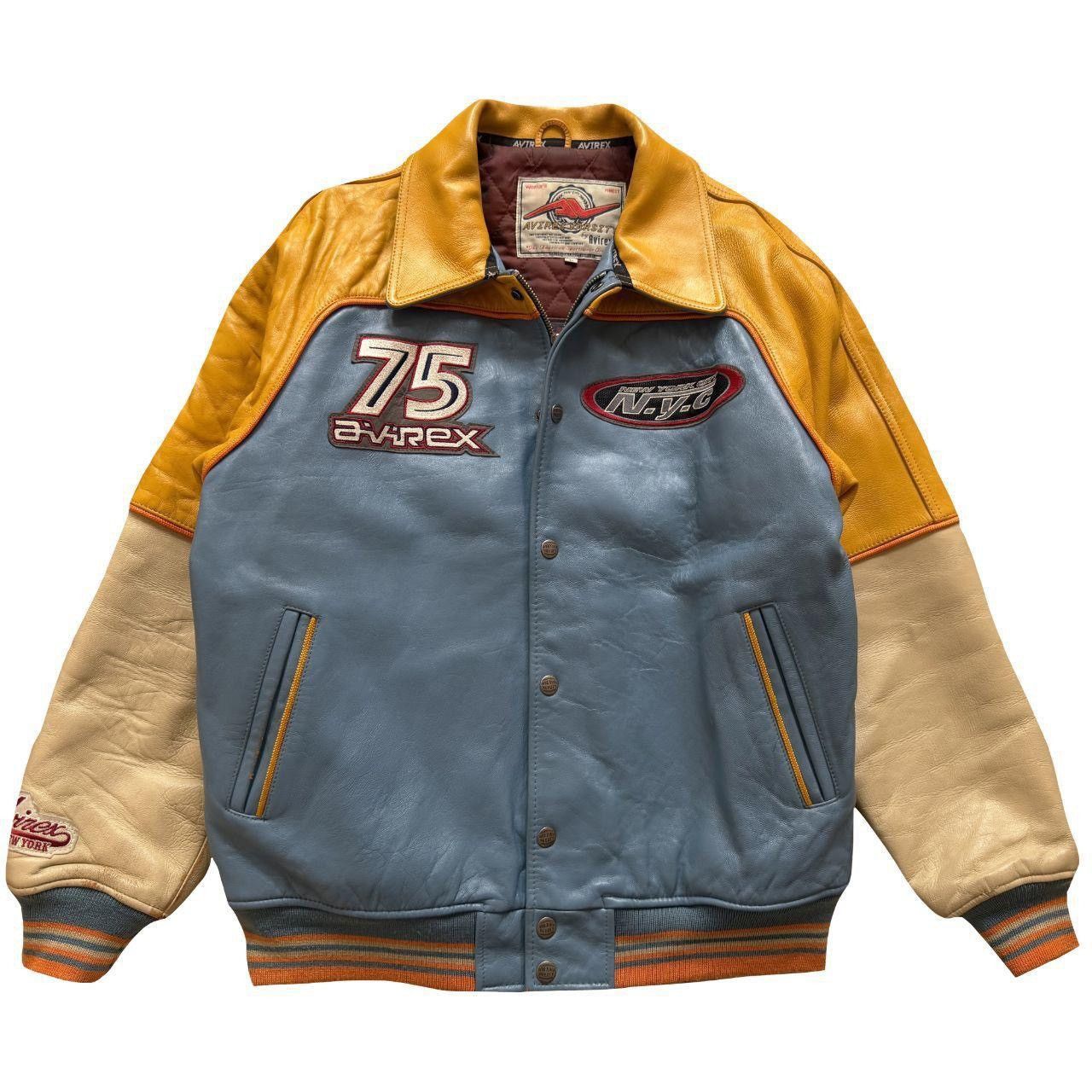 Avirex Avirex Leather Varsity Jacket Size US L / EU 52-54 / 3 - 2 Thumbnail
