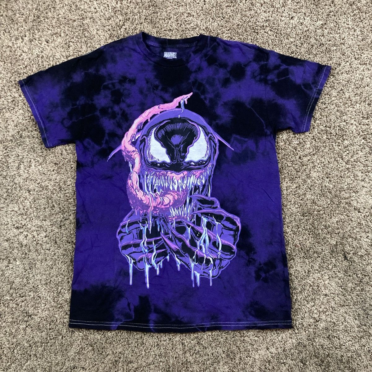 Marvel Comics Marvel Purple Tie Dye Venom Shirt Size US S / EU 44-46 / 1 - 2 Thumbnail