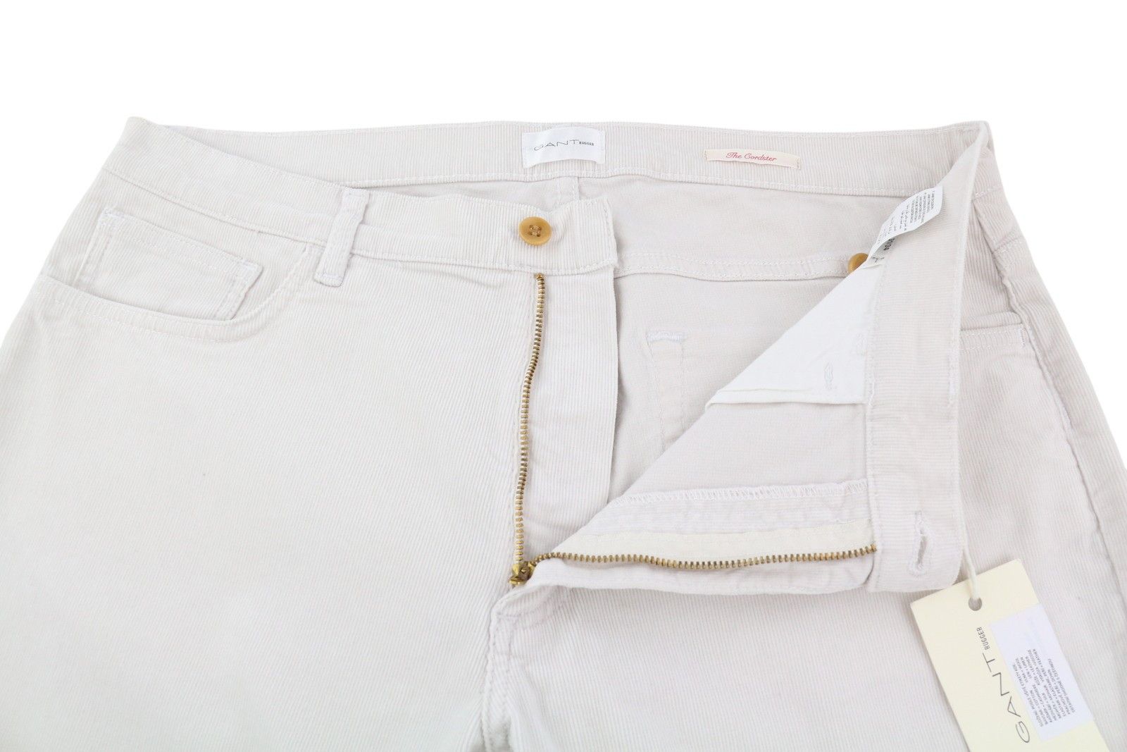 Gant RUGGER THE CORDSTER W31/L34 Ivory Corduroy Pants 85358 Size 31" - 4 Thumbnail
