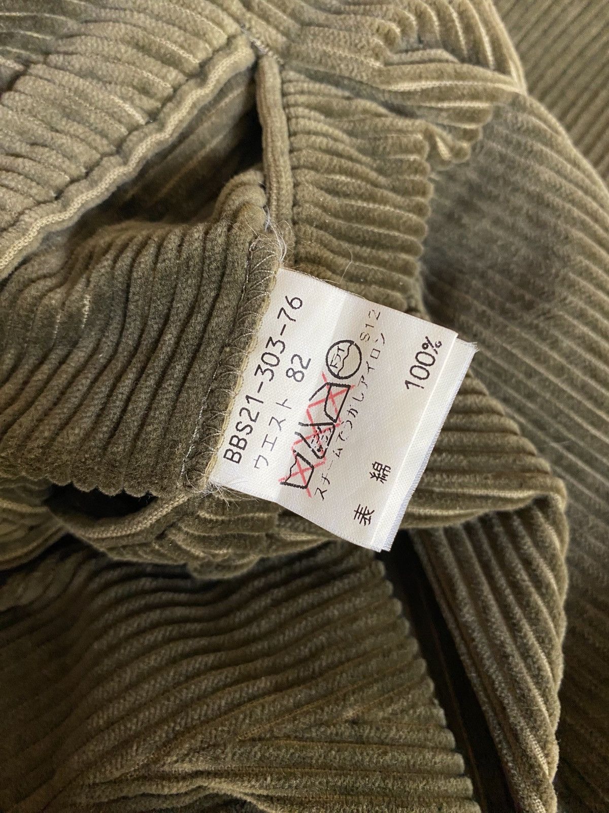 Burberry Burberry Olive Green Corduroy Pleated Trousers Size US 32 / EU 48 - 11 Thumbnail