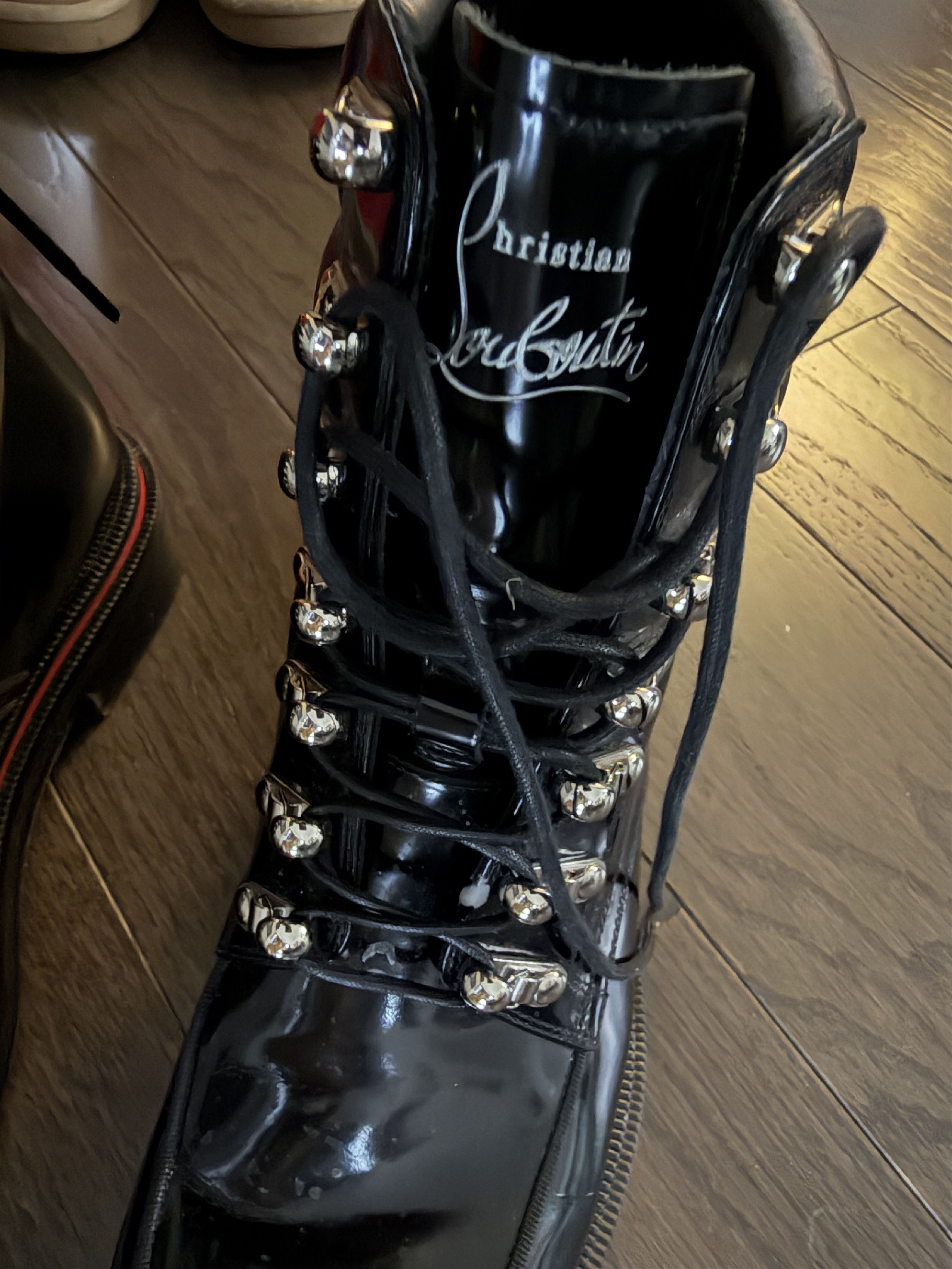 Christian Louboutin ALOPISTA FLAT CLF ABR/NAP/GG Size US 7 / EU 40 - 4 Thumbnail