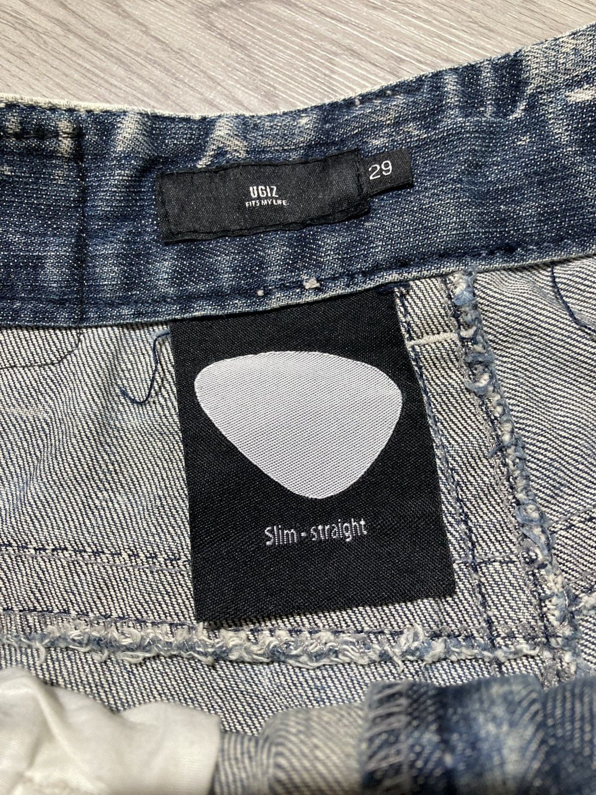 Tornado Mart 2000s Ugiz Distressed Ripped Acid Wash Denim Tornado Style Size US 29 - 18 Thumbnail
